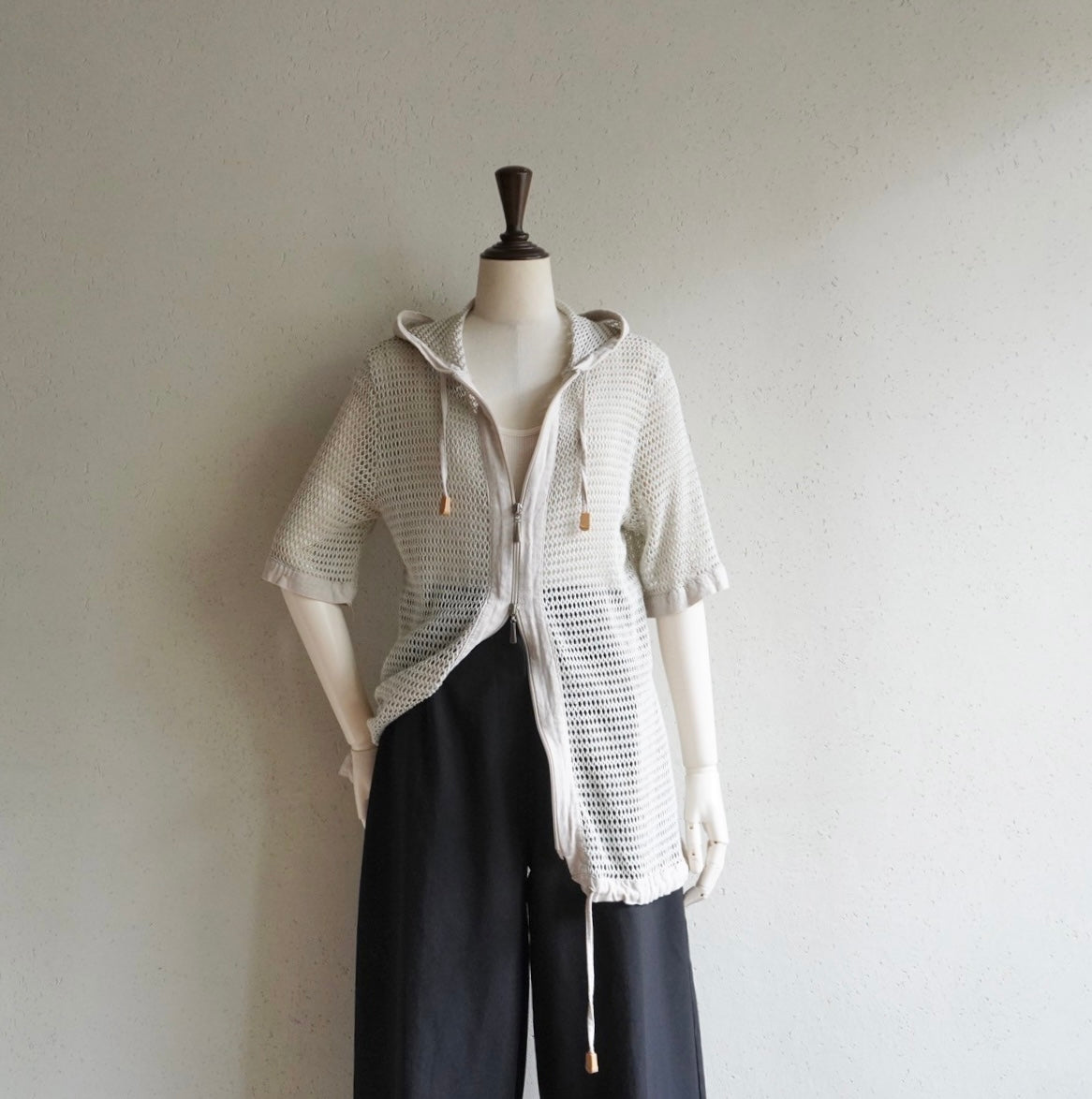 90s Double Zip Mesh Jacket