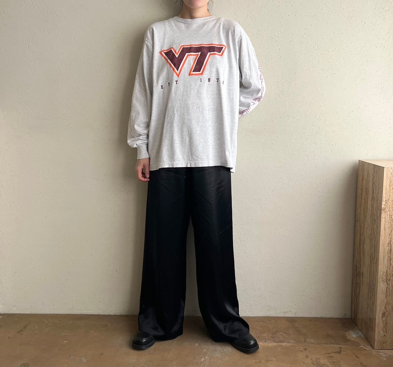 90s Printed Long Sleeves T-shirt Made in USA