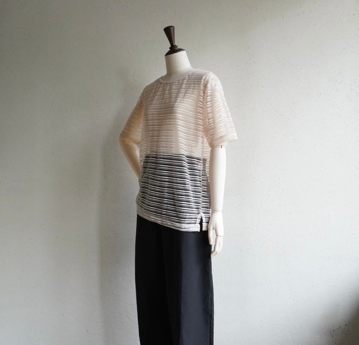 90s Striped Sheer Top Made in Italy