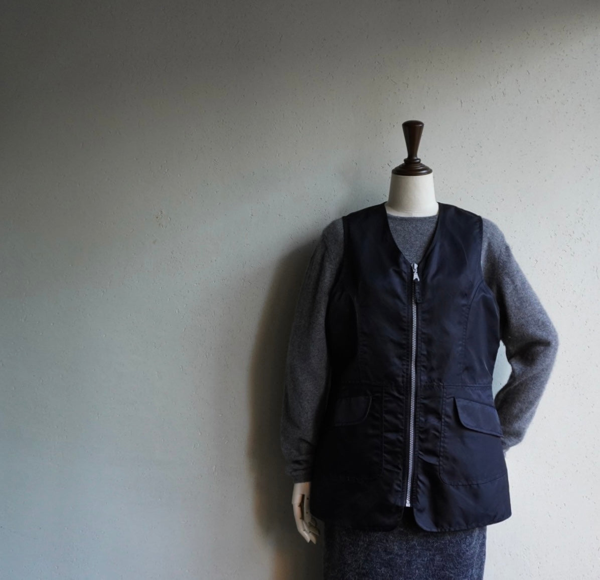 90s EURO Black Nylon Vest