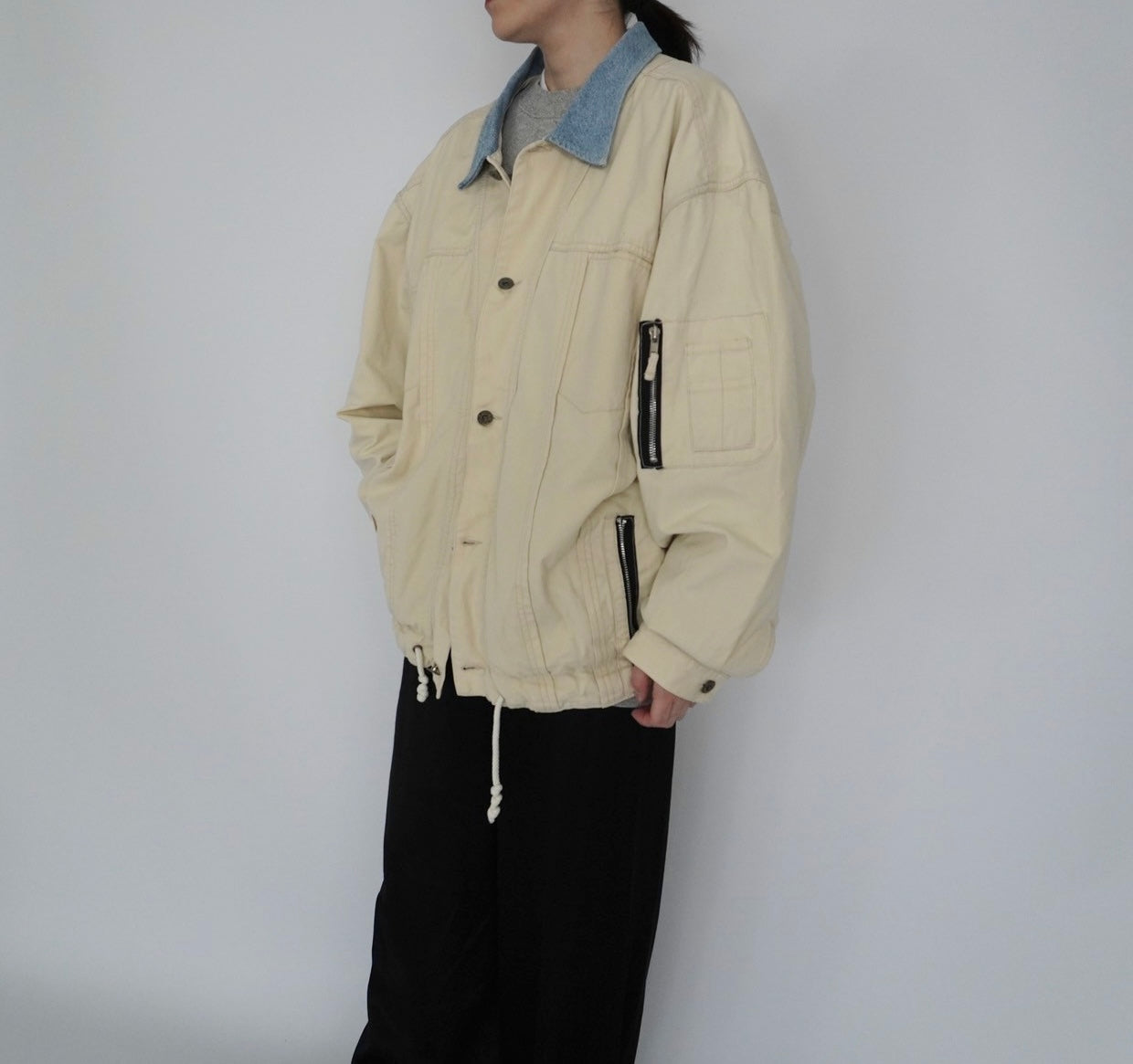 90s Denim Collar Jacket