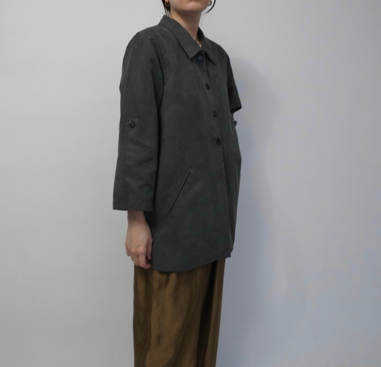 90s Faux Suede Shirt