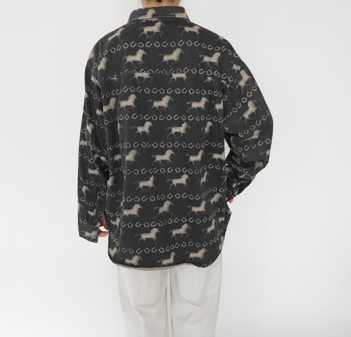 90s Horse Pattern Shirt