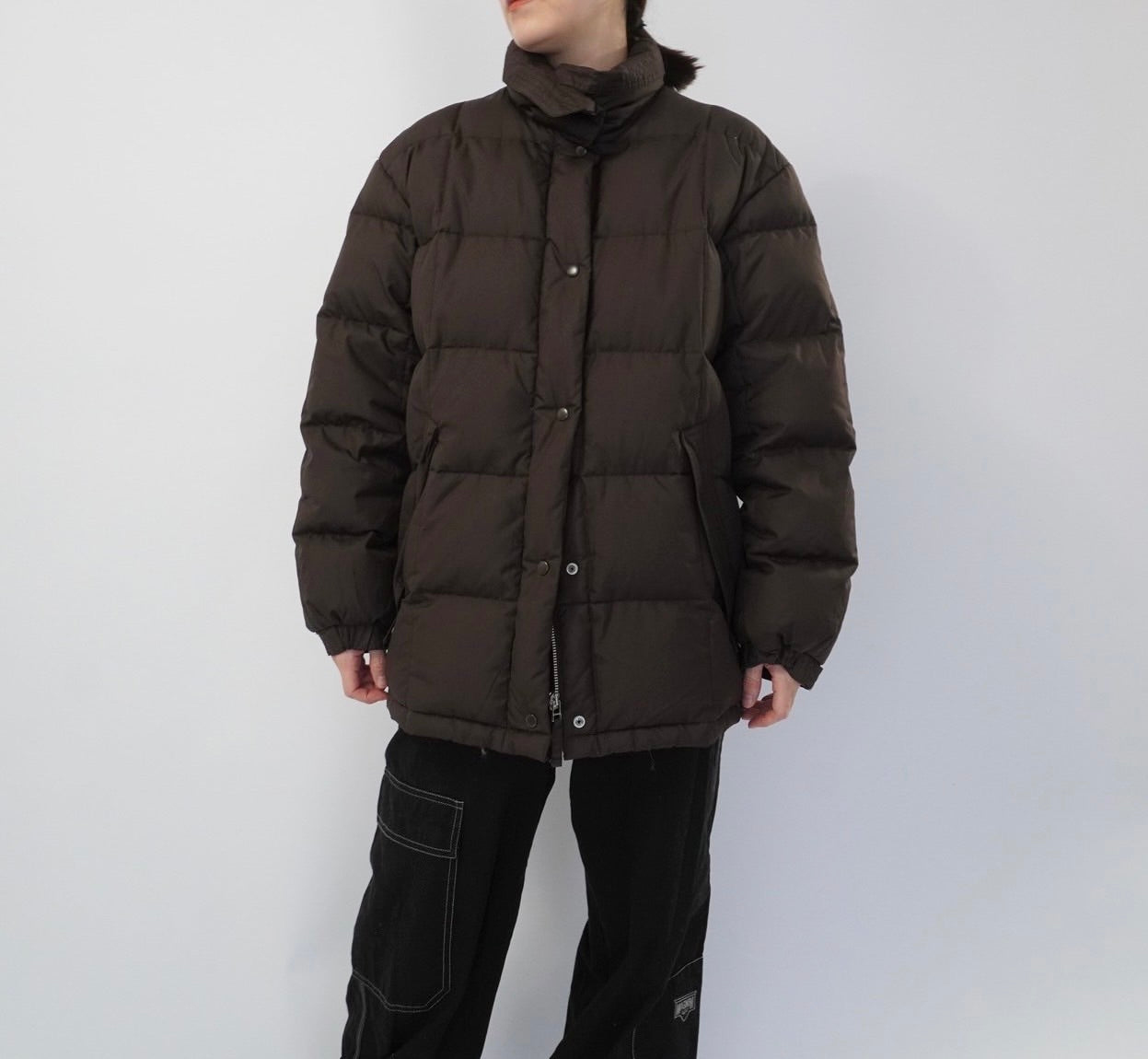 90s Brown Down Jacket