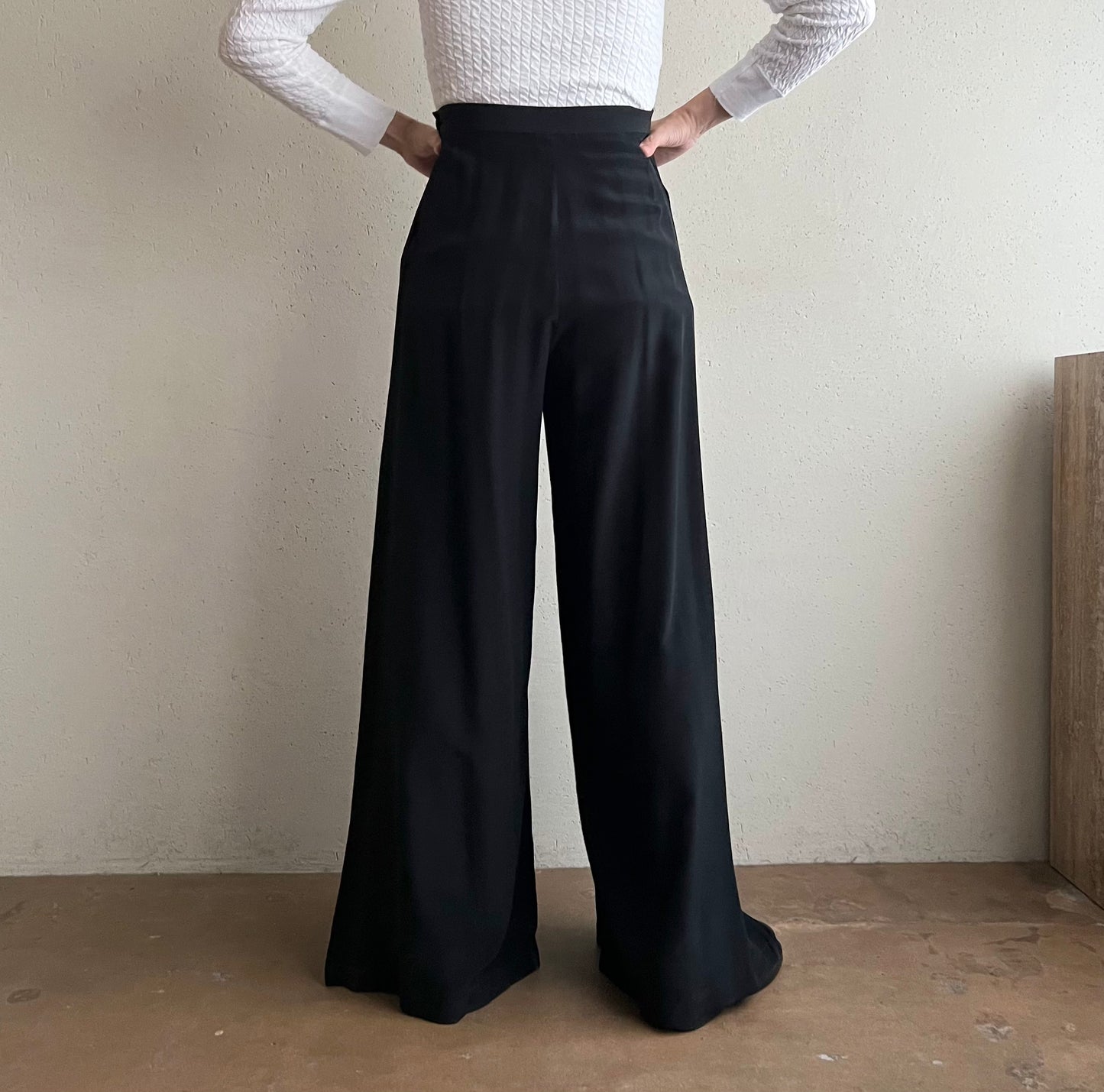 90s Silk Wide Pants