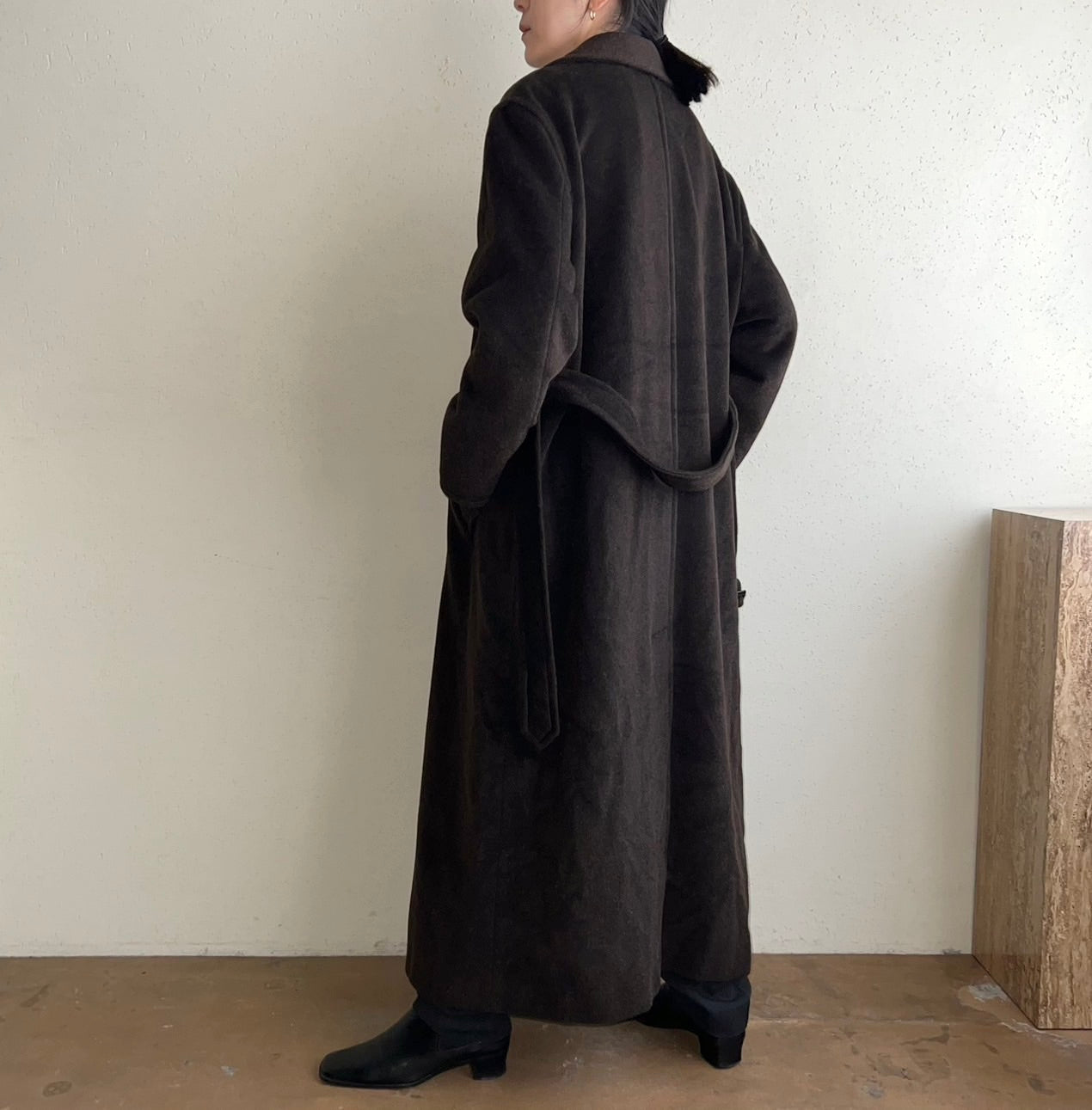 90s "MARELLA" Mohair Mix Coat Made in Italy