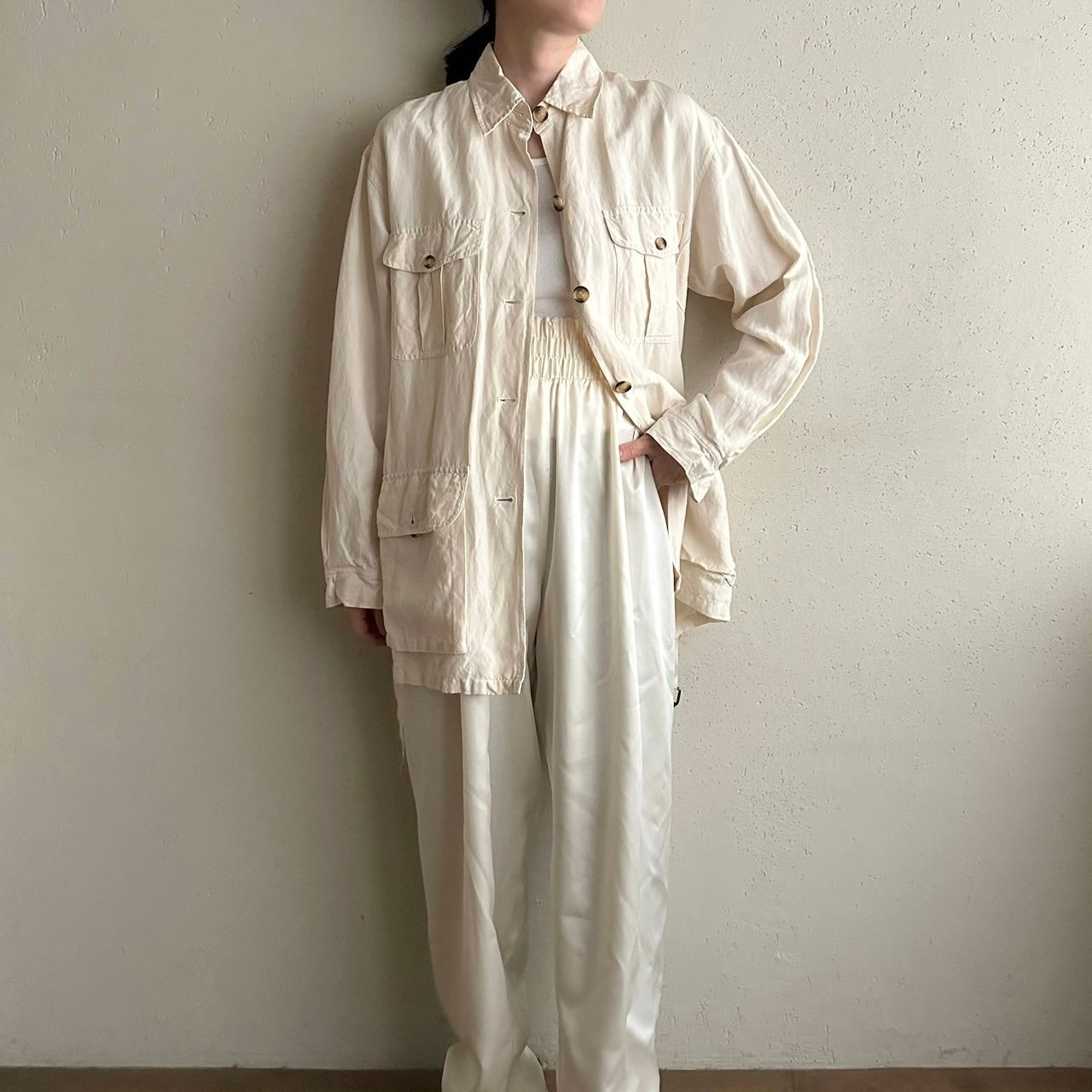 90s Silk Belted Jacket