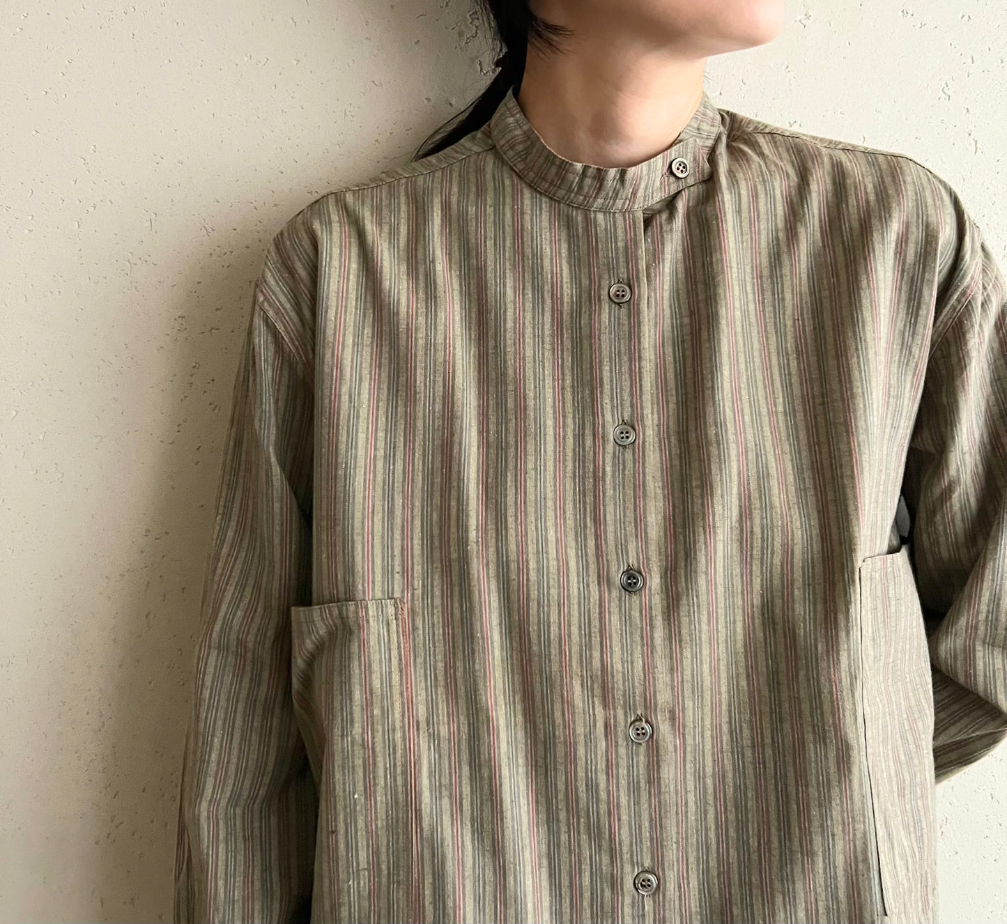 90s Striped Shirt Made in Italy Dead Stock