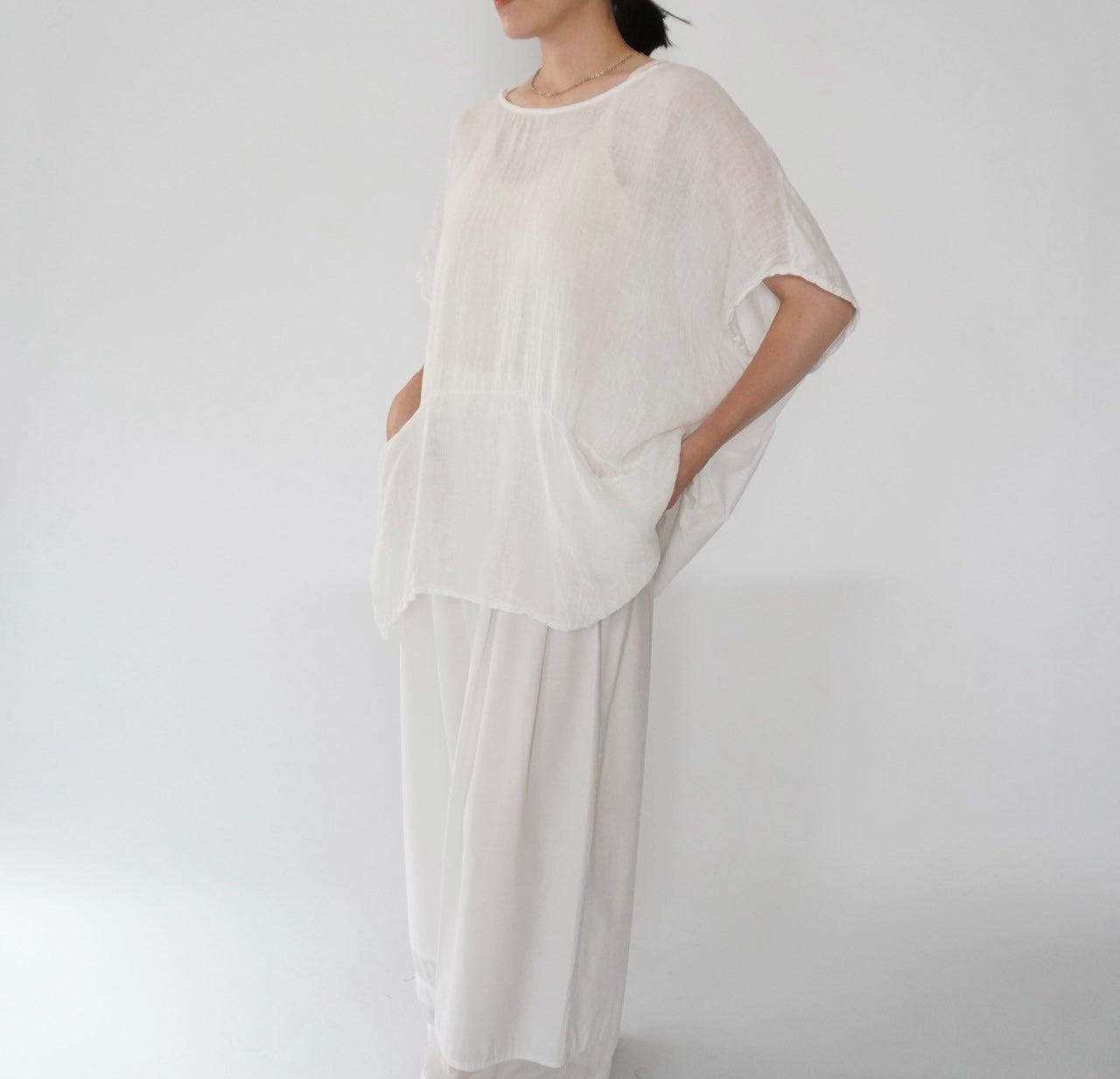 90s Linen Top Made in Italy