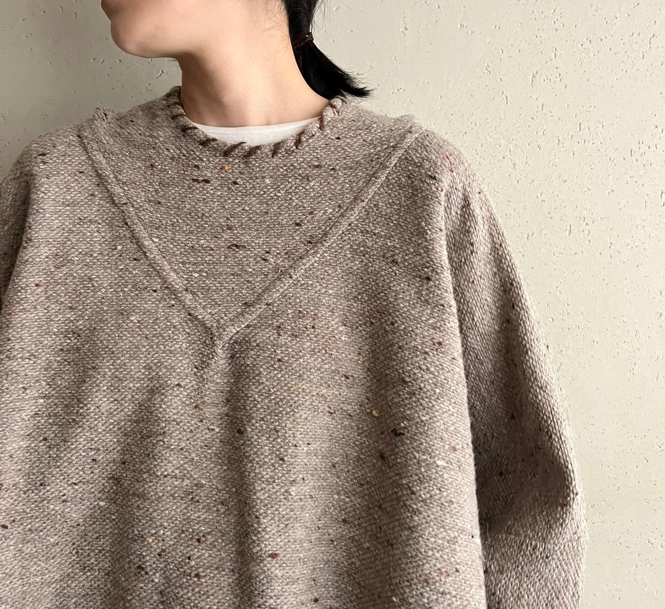 90s Hooded Poncho Made in Italy