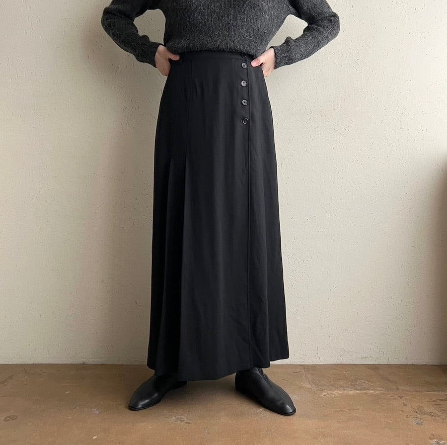 90s"Mondi" Pleated Design Skirt