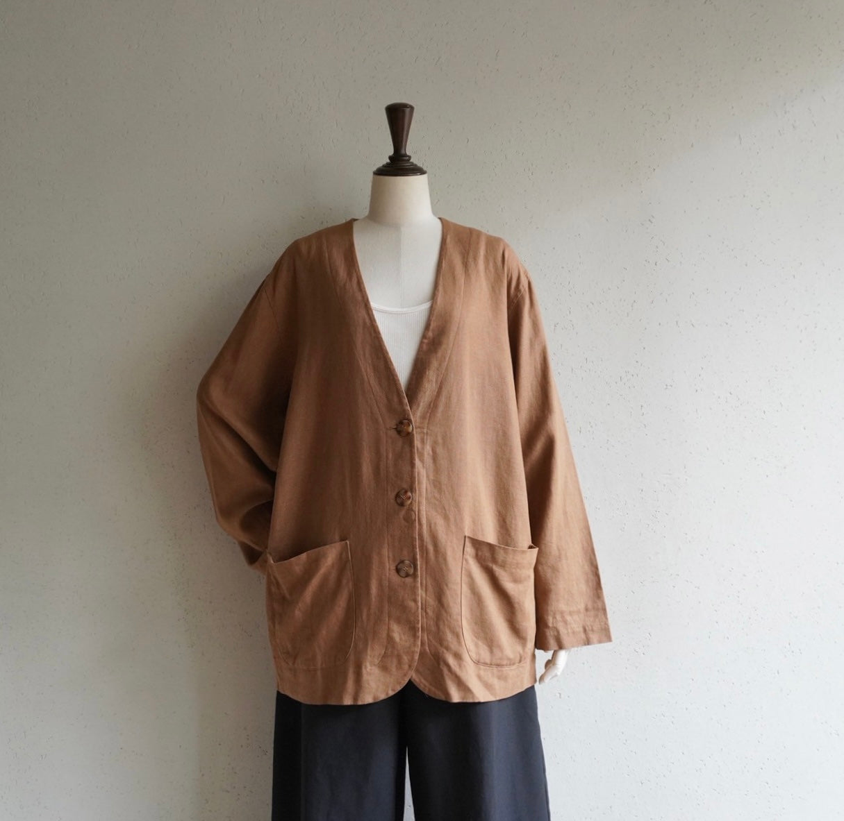 90s Linen Jacket,Blouse
