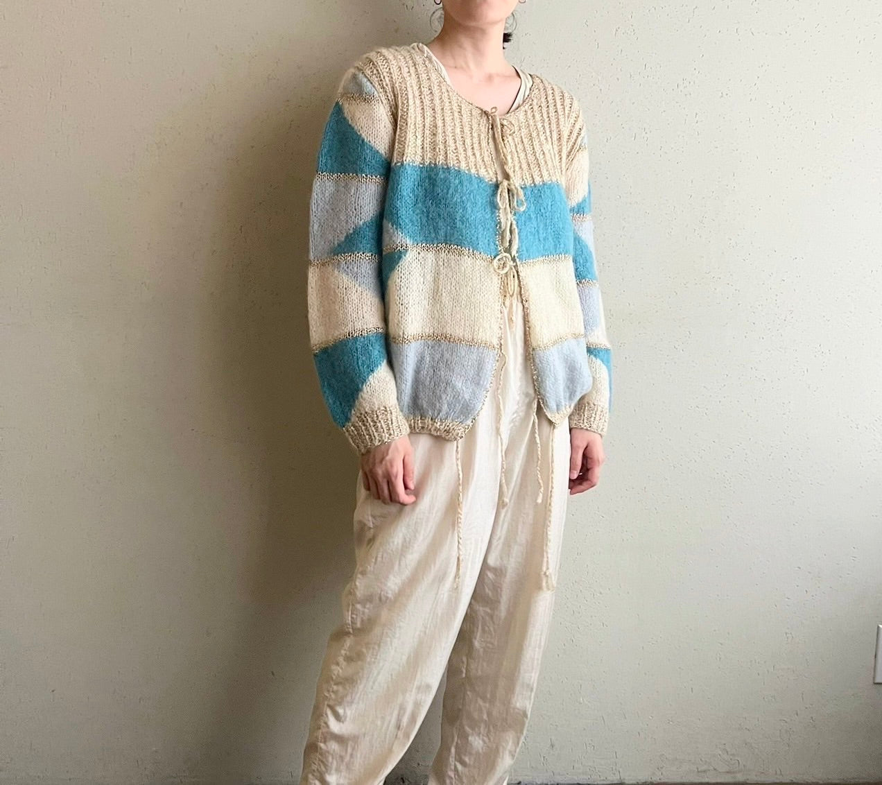 80s Design Knit Cardigan