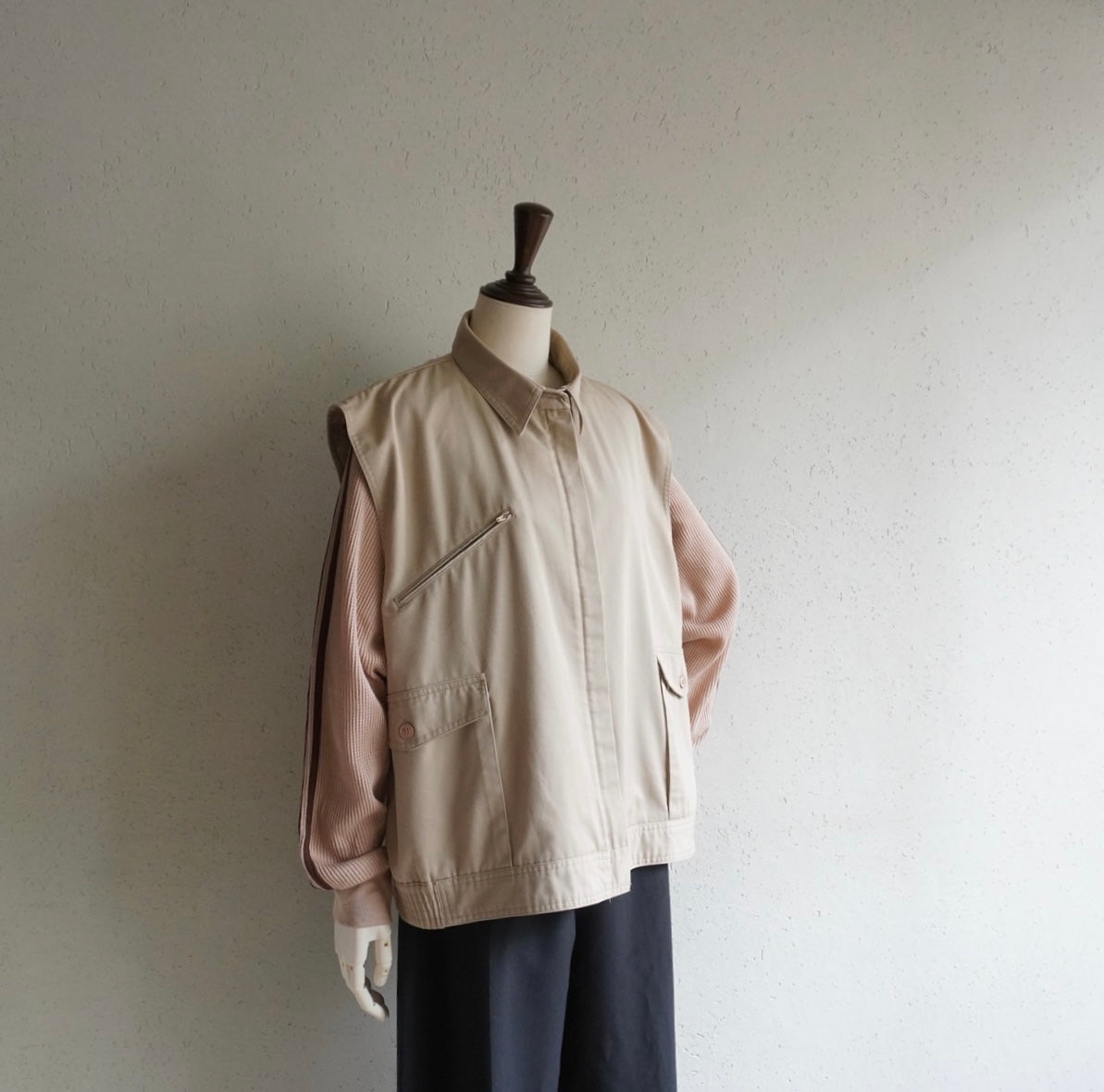 90s Zip Boxy Vest