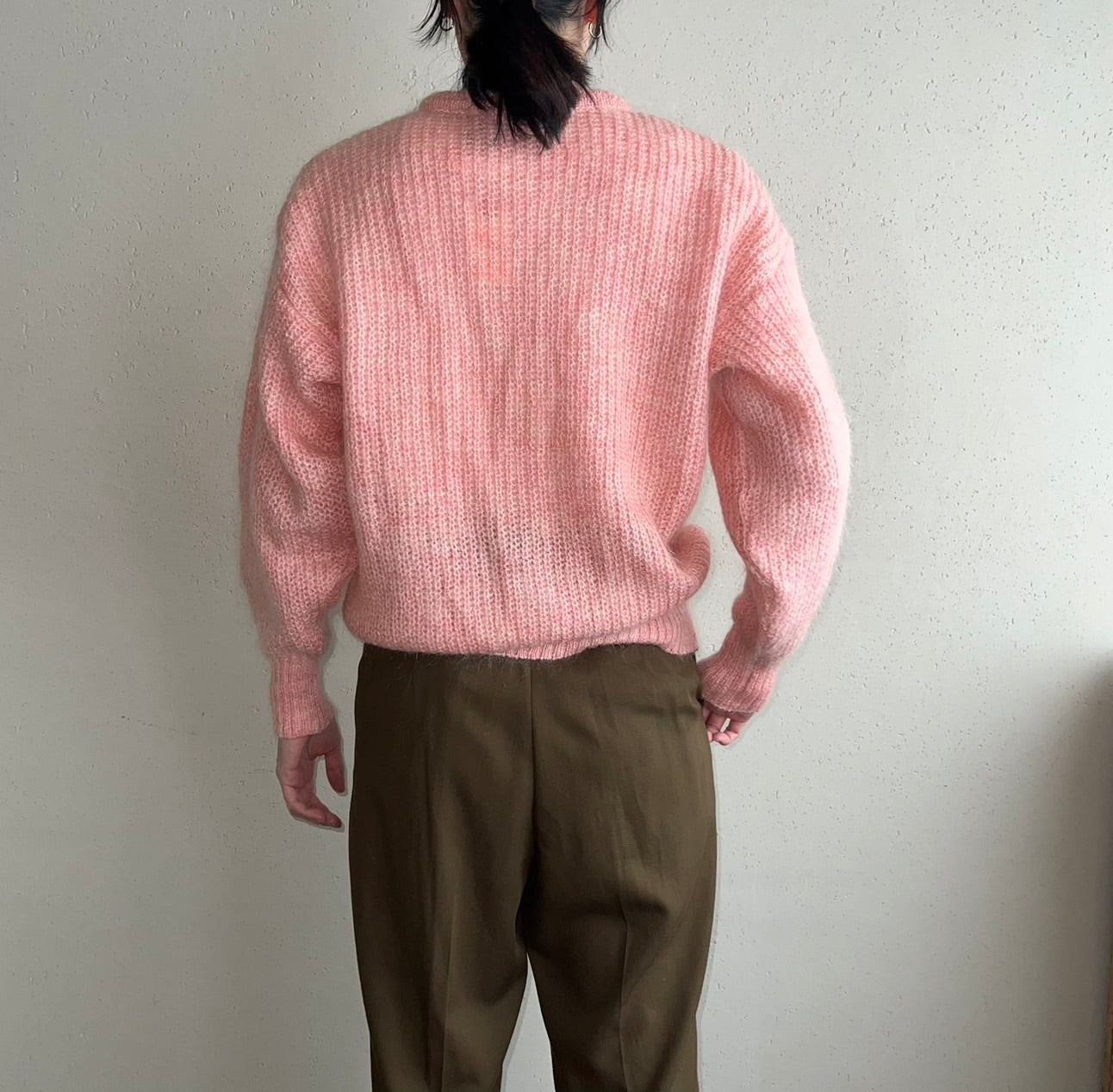 90s Mohair Knit Cardigan Made in Britain