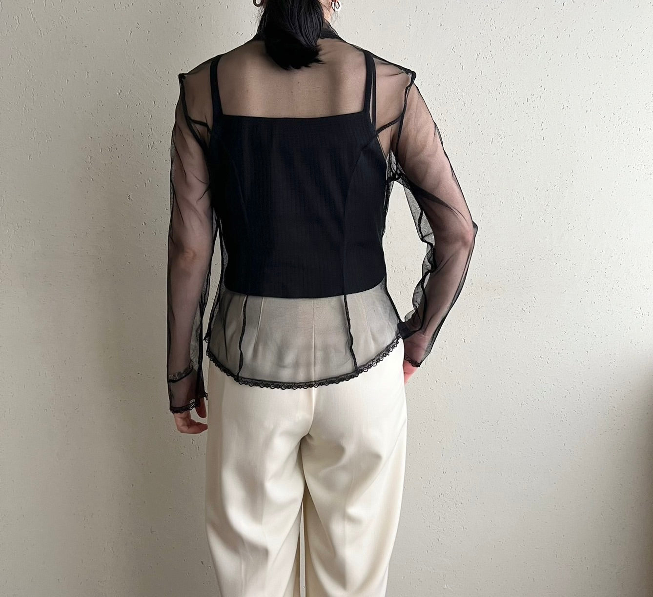 90s Sheer Mesh Shirt
