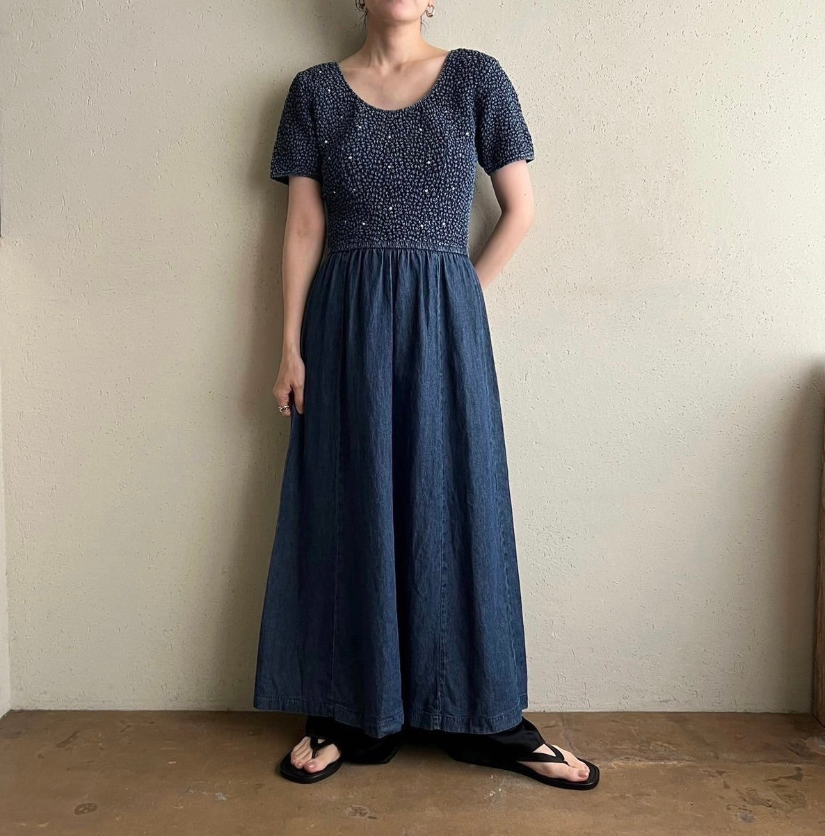 90s Denim Dress Made in USA