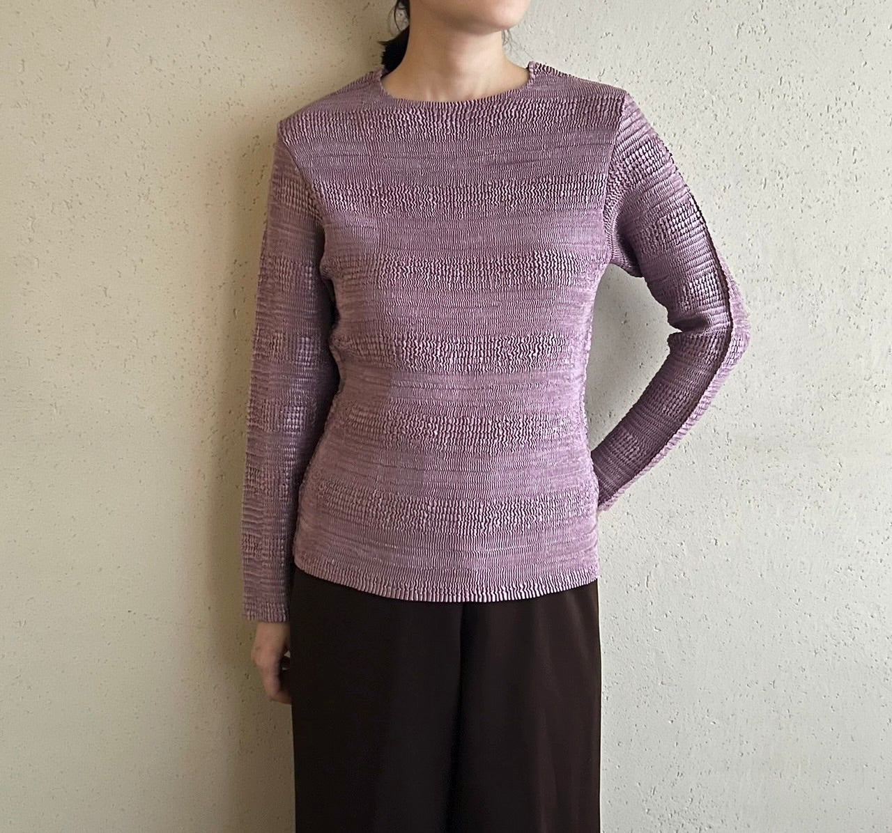 90s Pleat Top Made in France