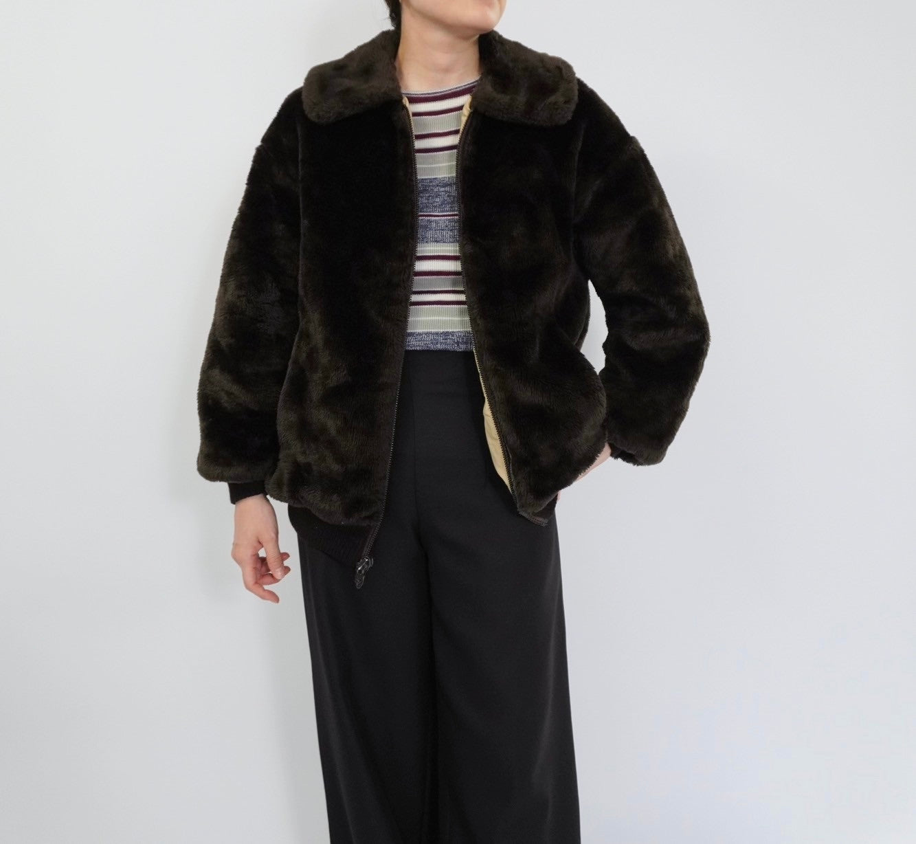 70s Fur Reversible Jacket