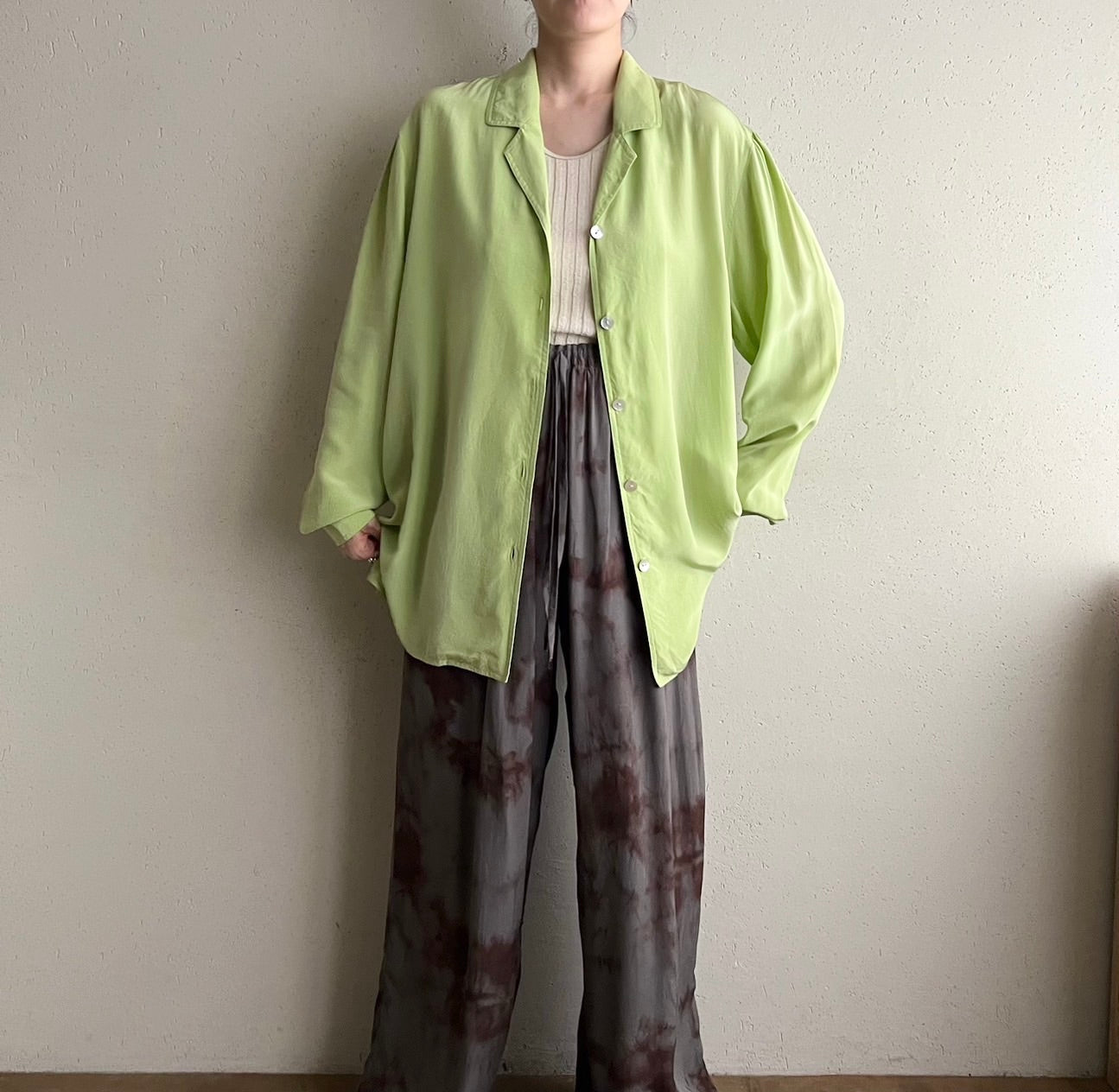 90s Design Silk Shirt