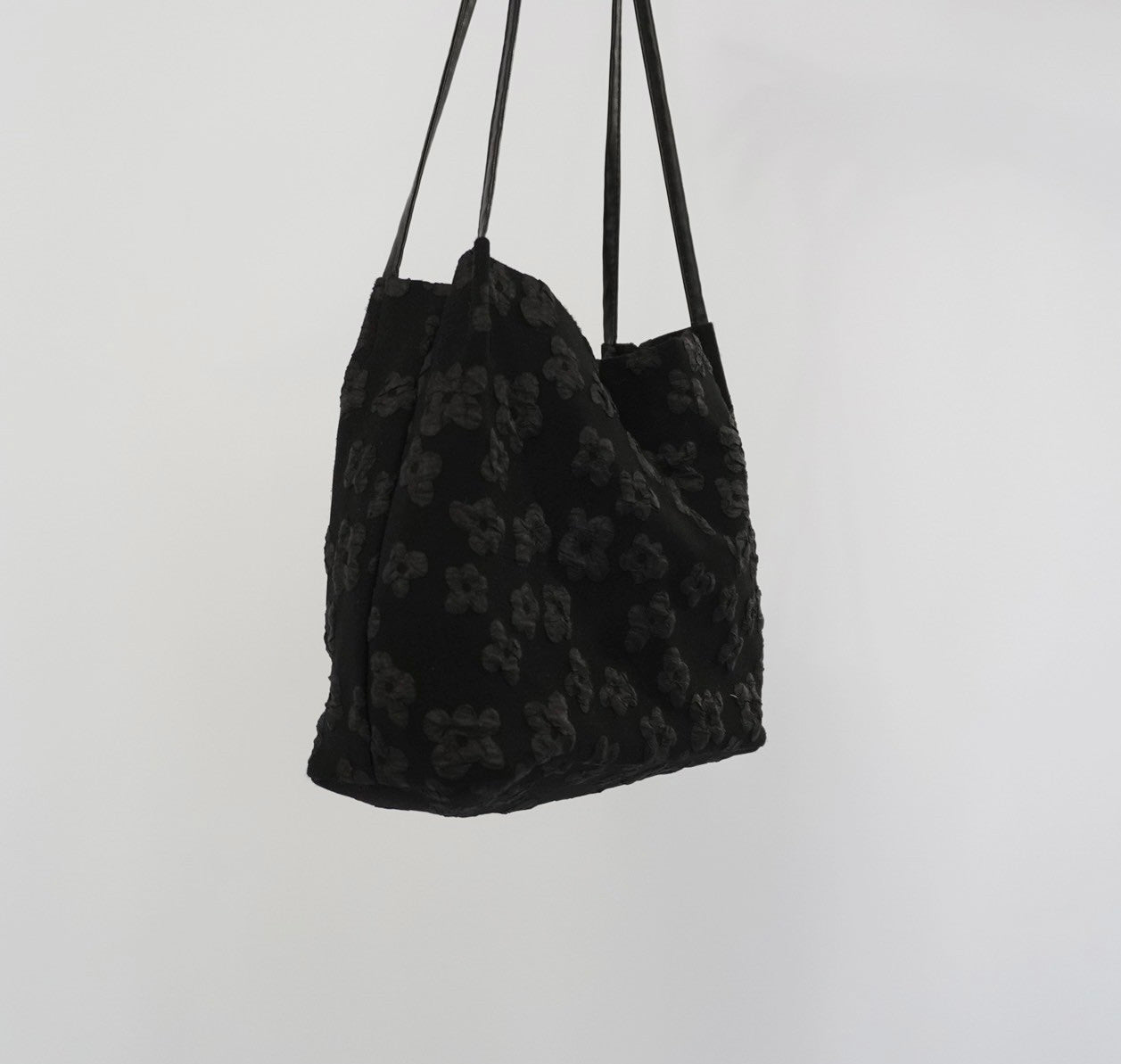 Black Flower Design Bag