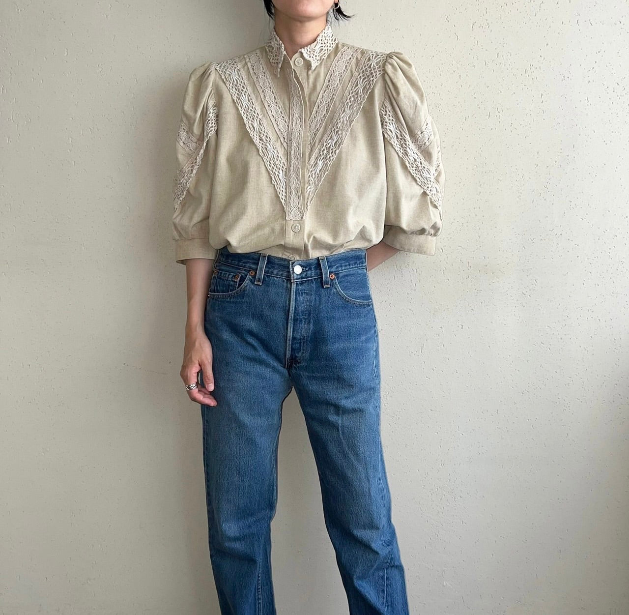 80s EURO Design Blouse