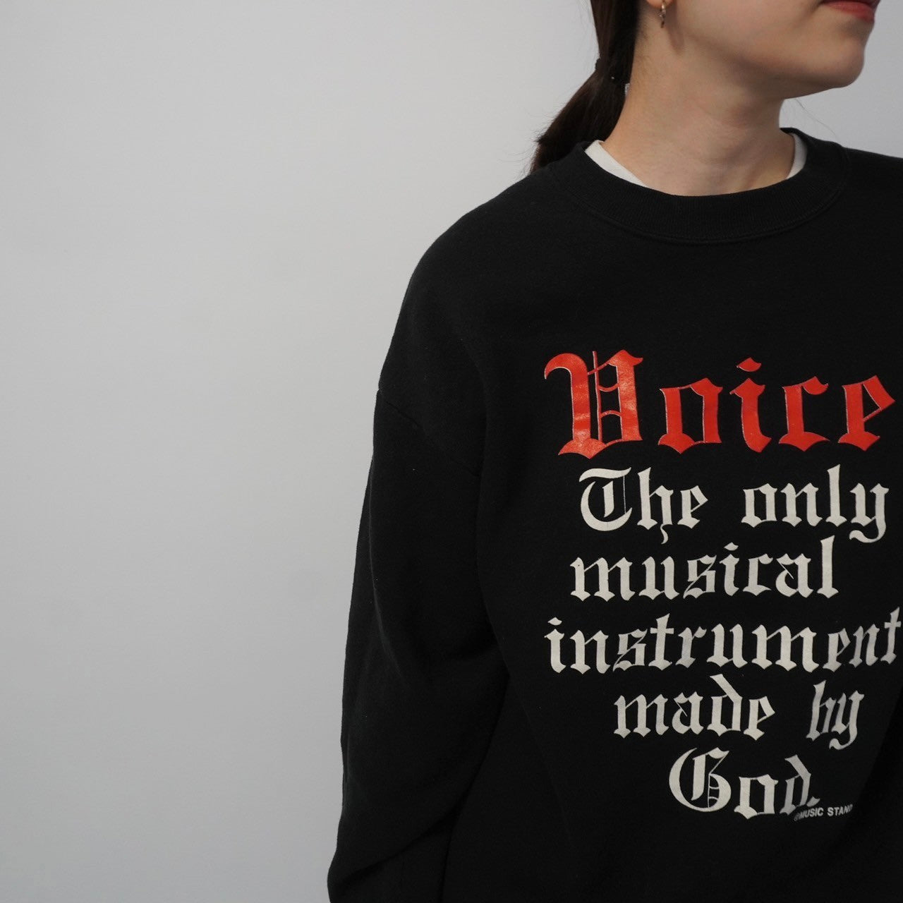 90s Printed Sweater Made in USA