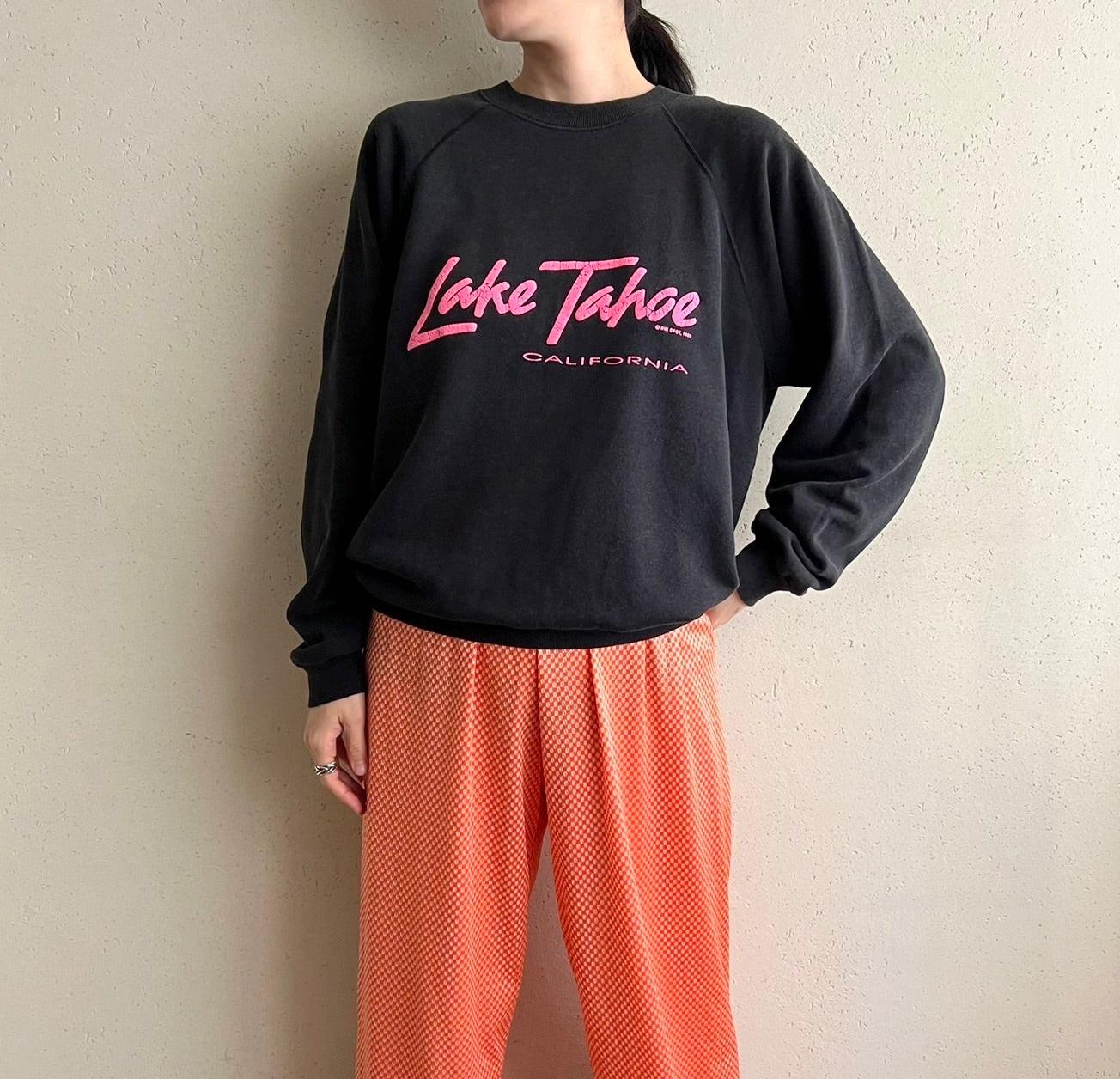 80s Printed Sweater Made in USA