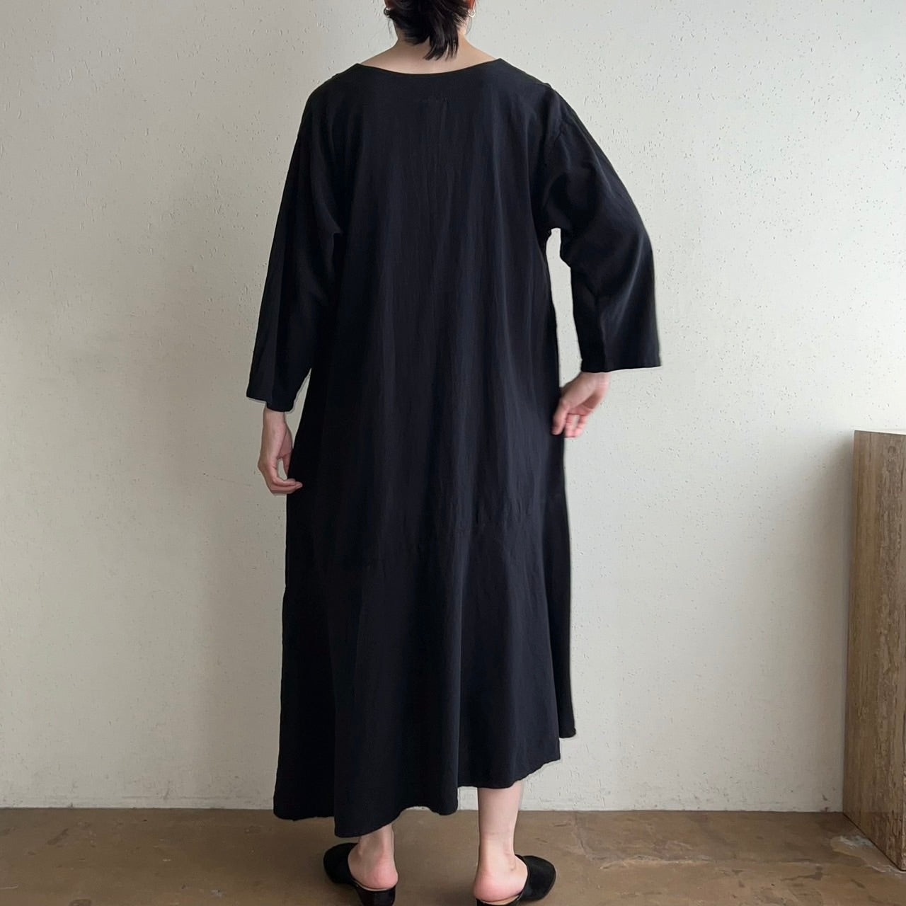 90s Cotton Asymmetry Dress