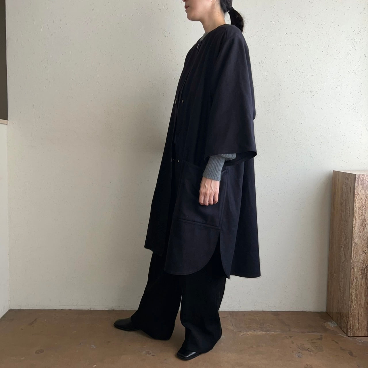 90s Navy Coat