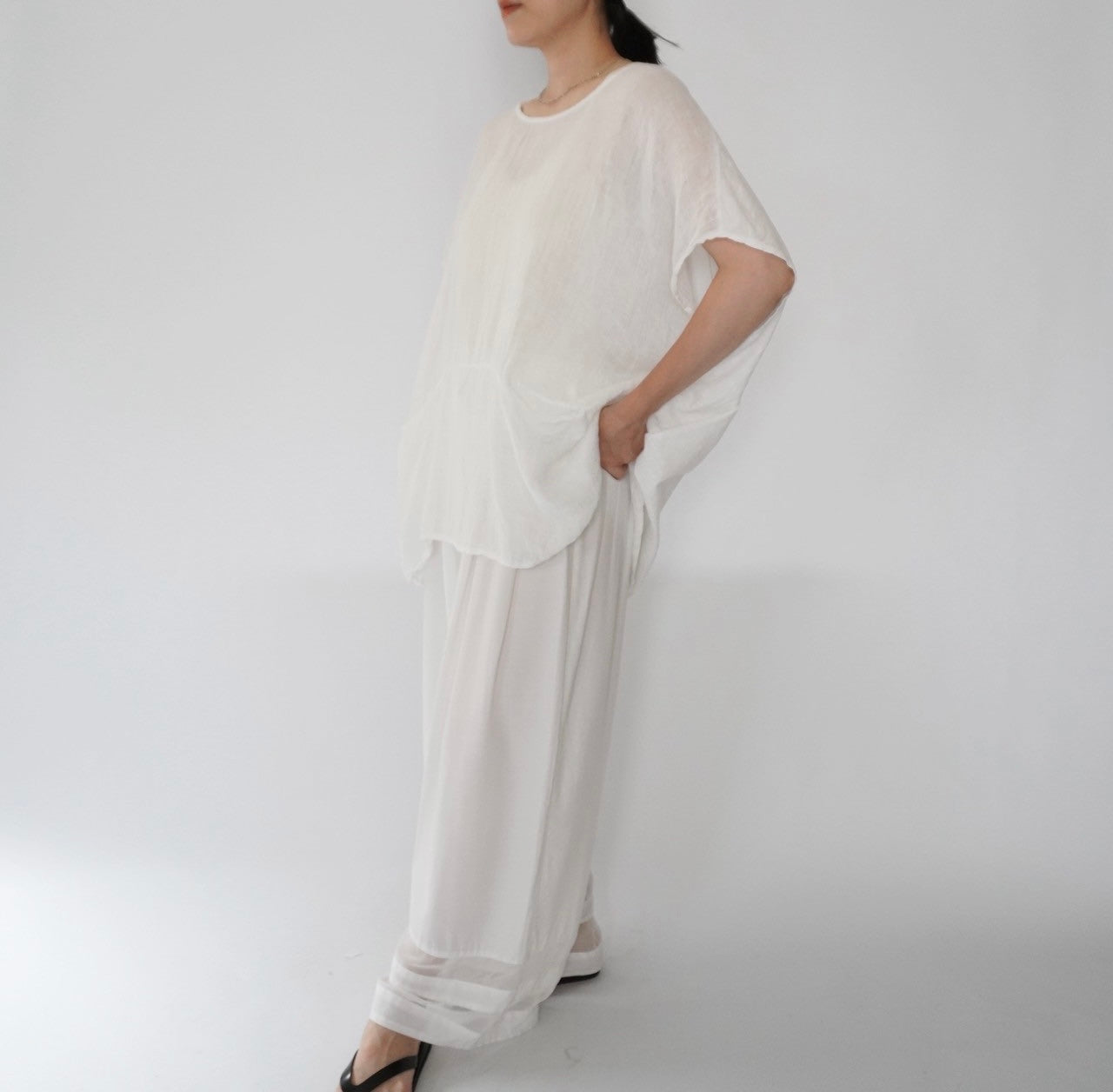 90s Linen Top Made in Italy