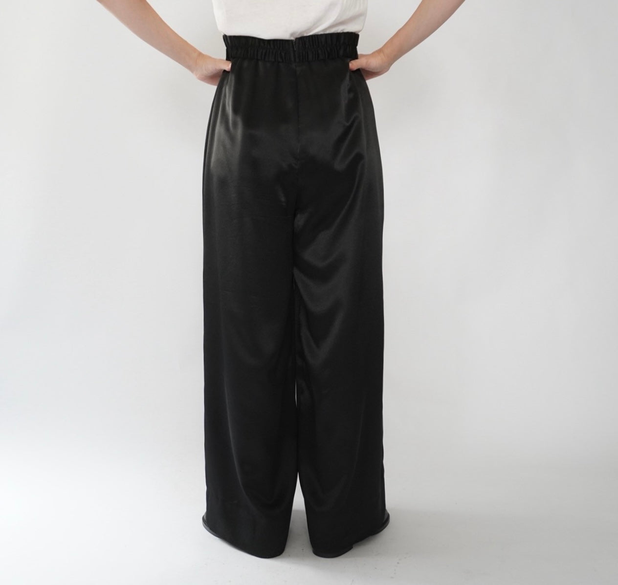 90s Black Wide Pants
