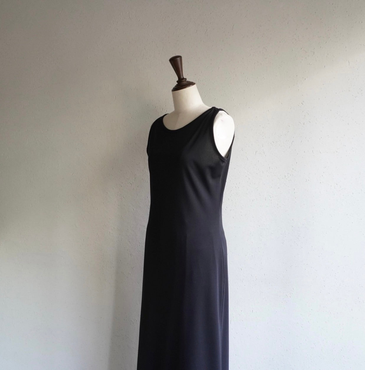 90s Black Sleeveless Maxi Dress