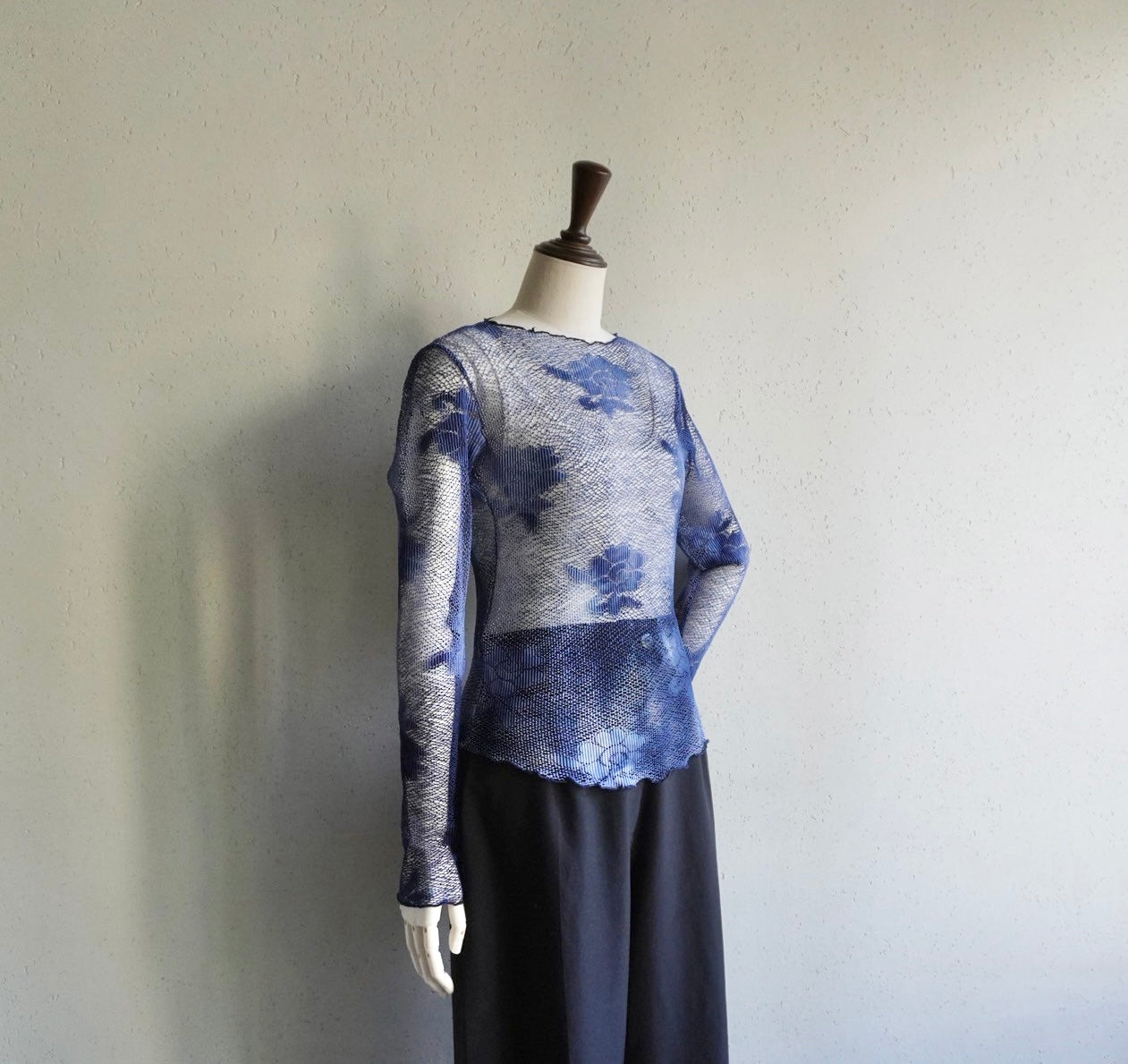 Mesh Blue Top