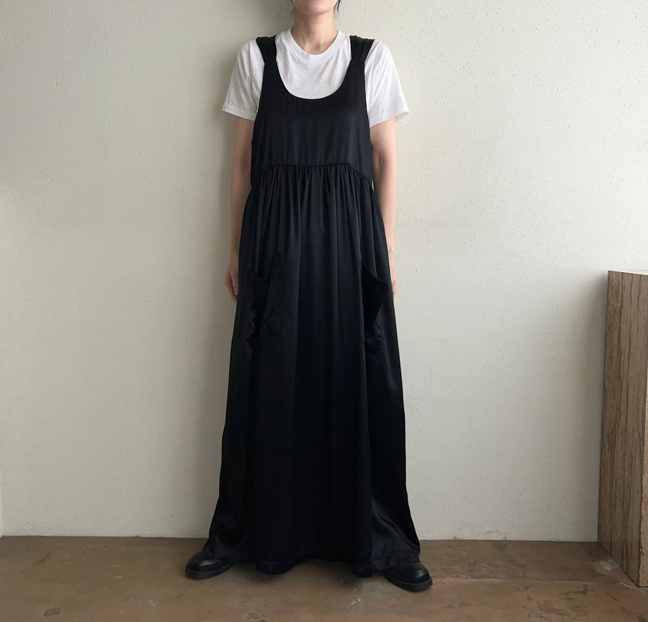 80s Satin Dress Made in USA