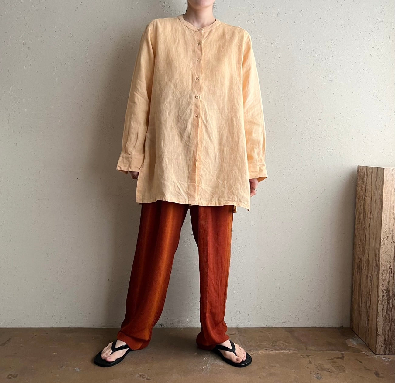 90s Linen Blouse