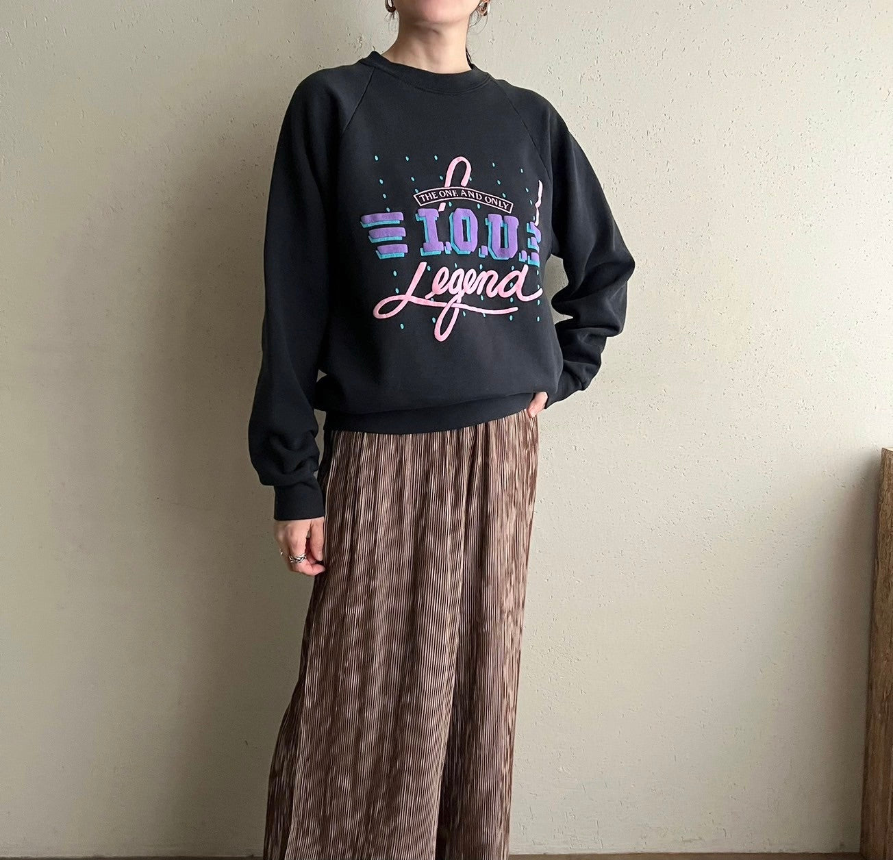 90s Printed Sweater Made in USA