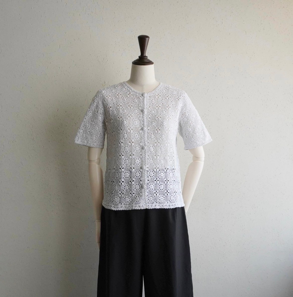 80s Hand Crocheted Top