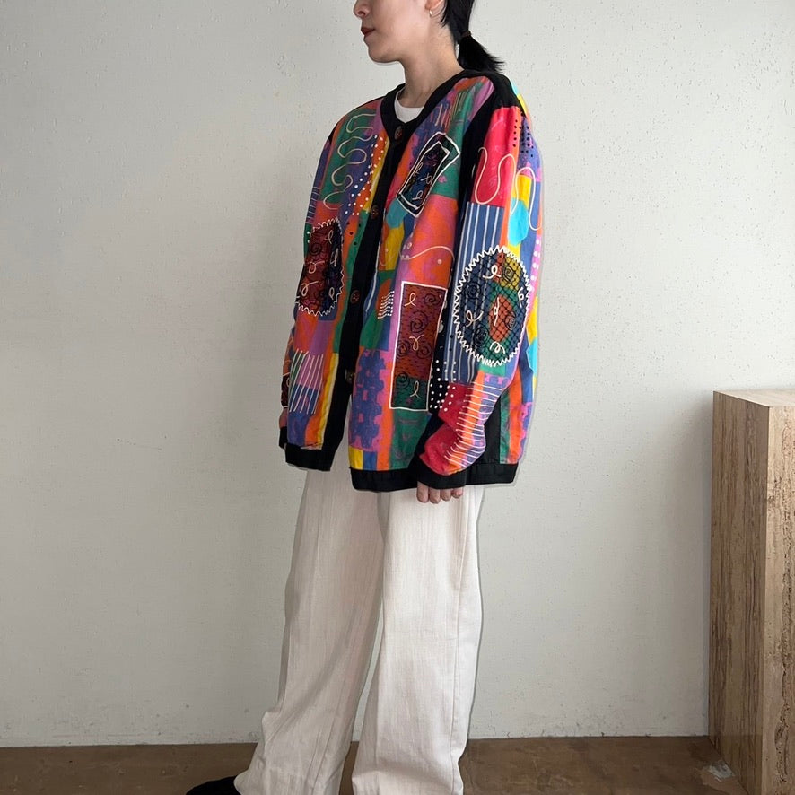 80s Cotton Design Jacket Made in USA