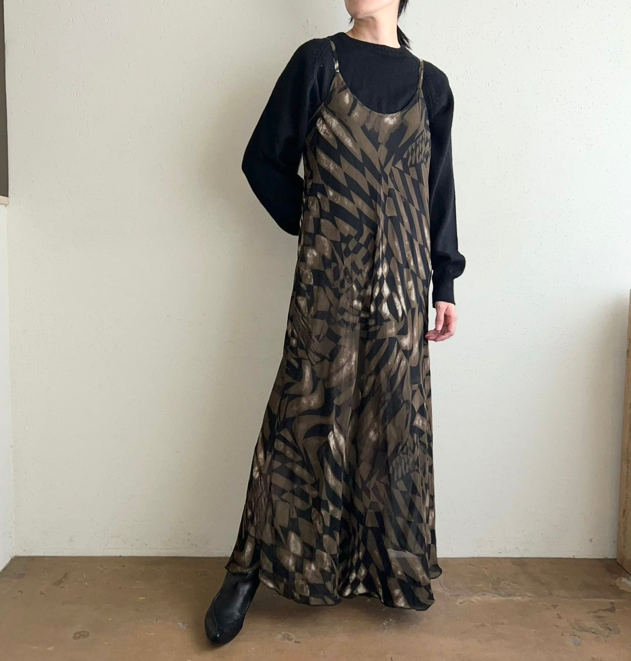 90s Print Dress Made in Italy