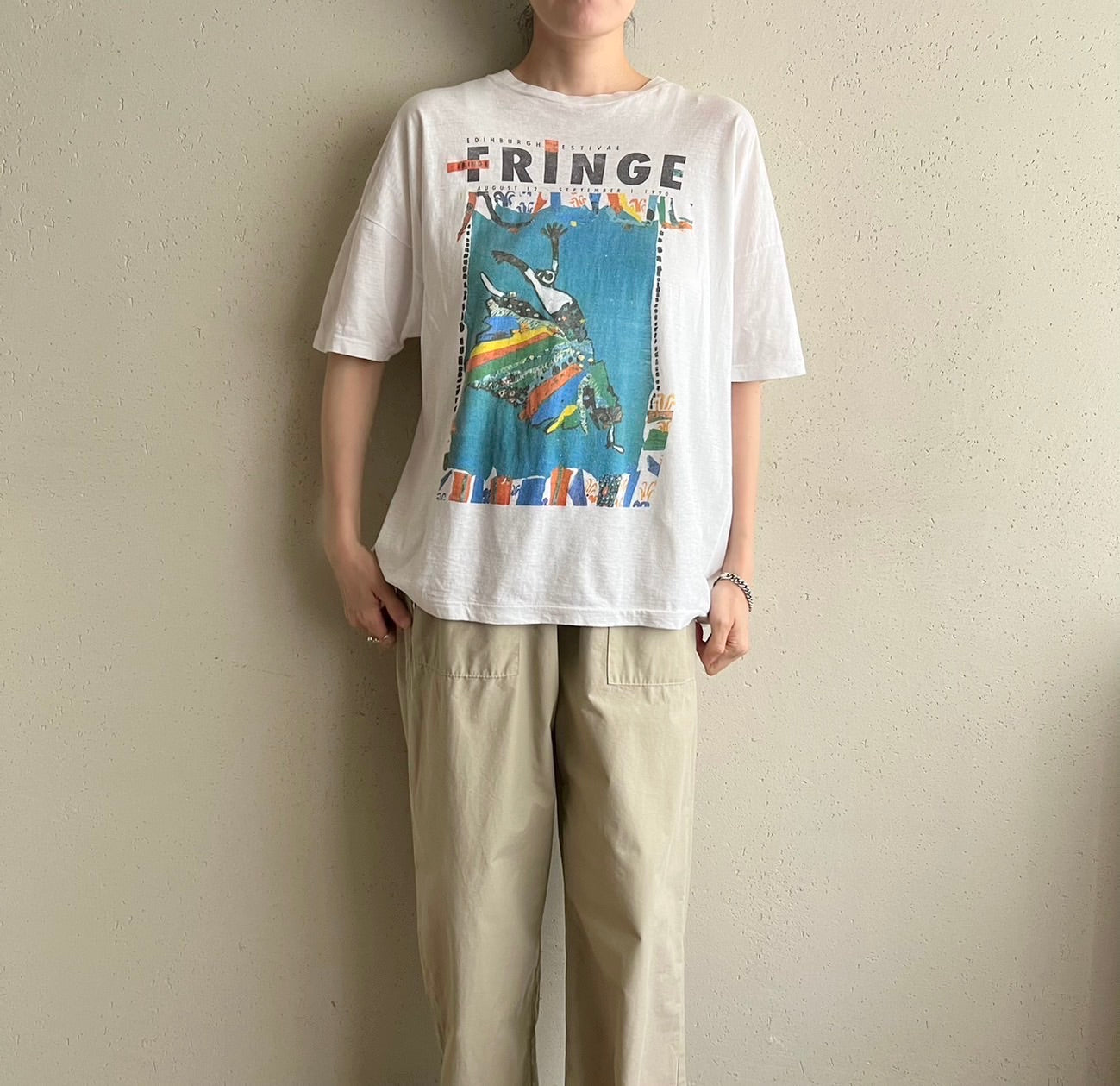90s " Edinburgh Festival Fringe” Printed T-shirt