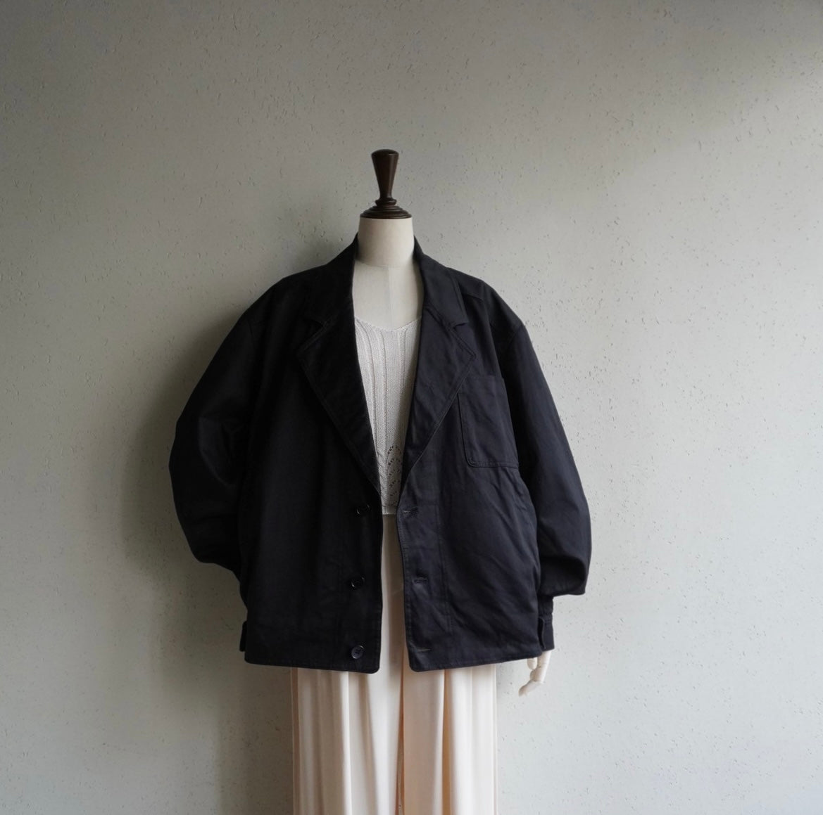 90s Black Jacket Made in Italy