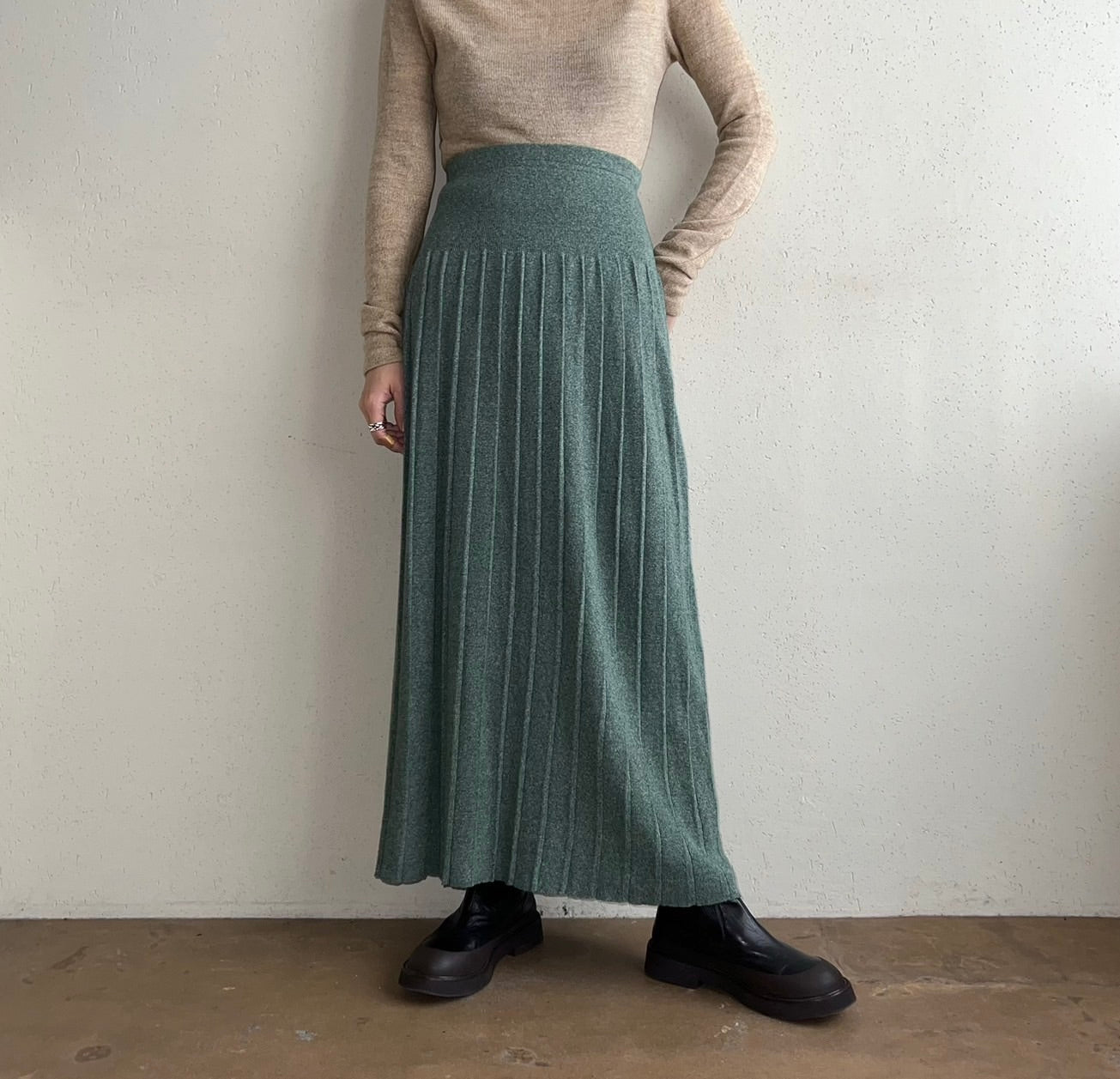 90s Cotton Knit Skirt Made in USA