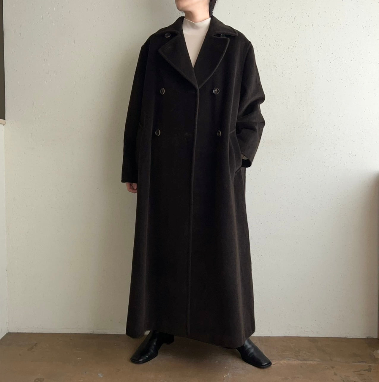 90s "MARELLA" Mohair Mix Coat Made in Italy