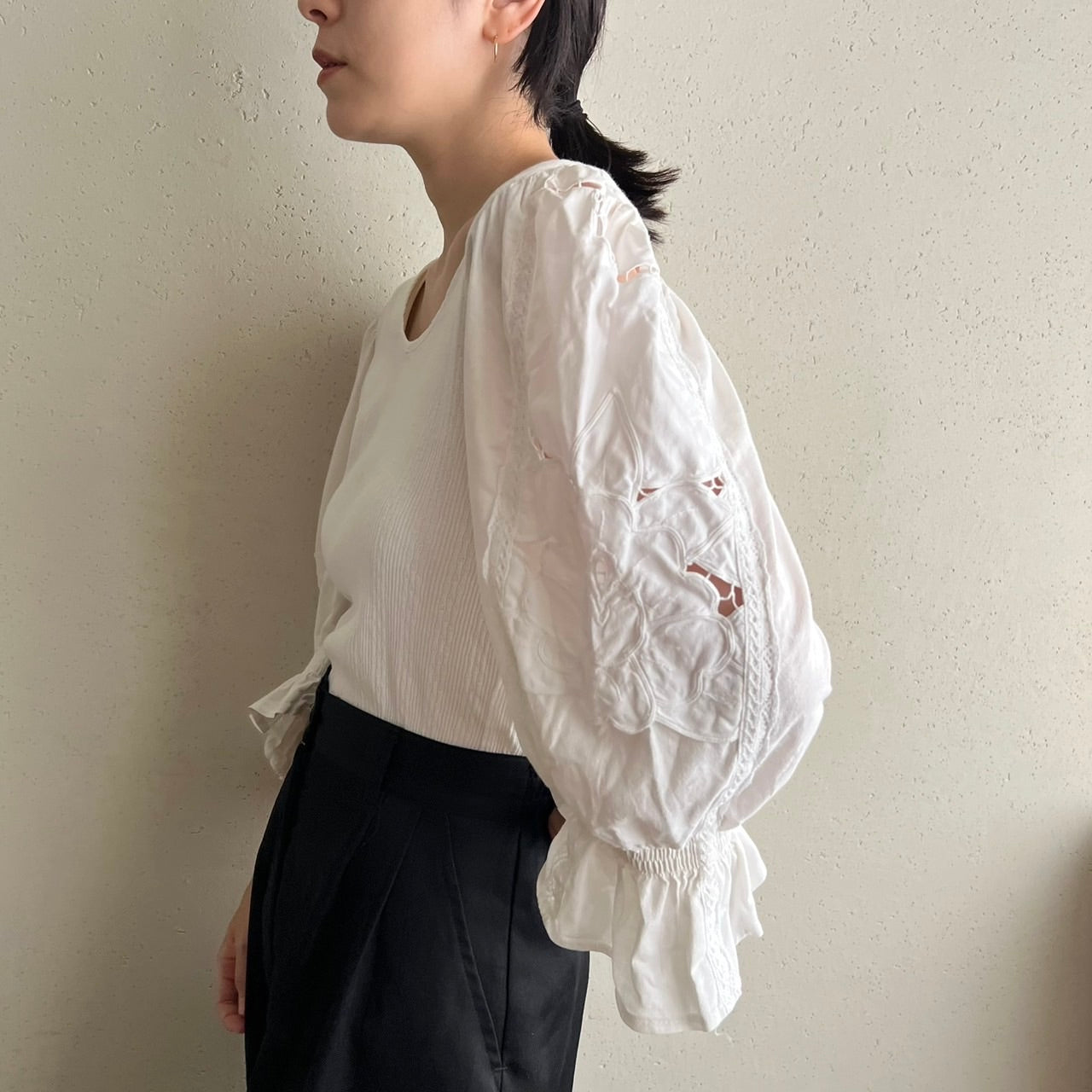 80s EURO Lace Design Top