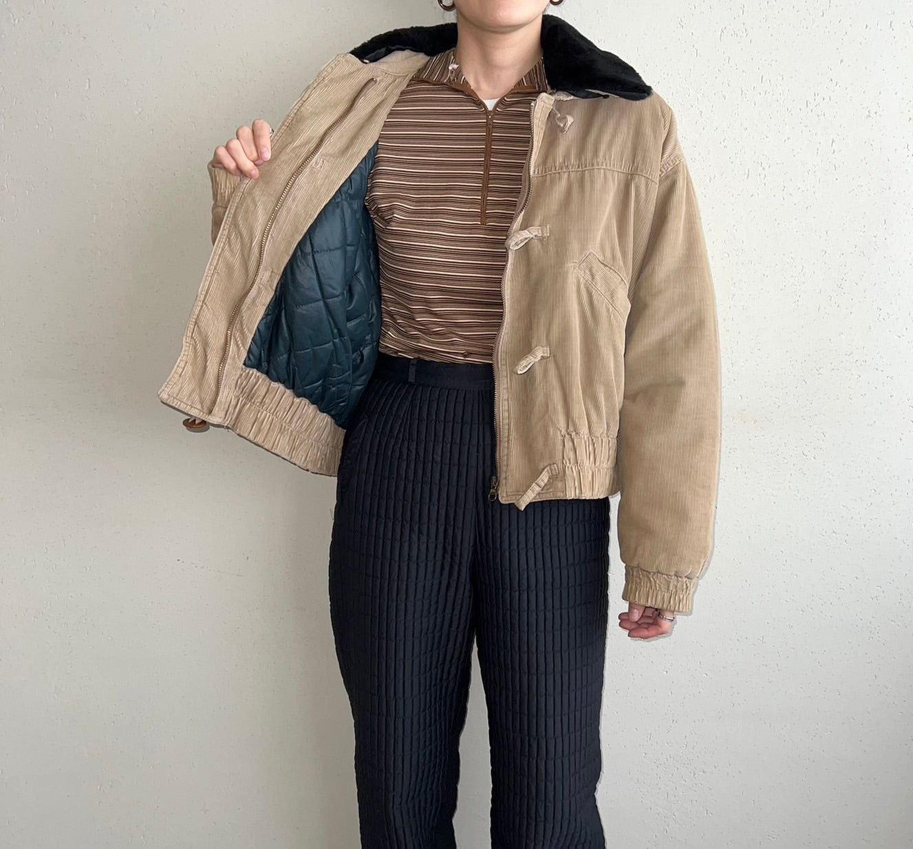 90s ”BLUE FAMILY BENETTON”Corduroy Jacket Made in Italy