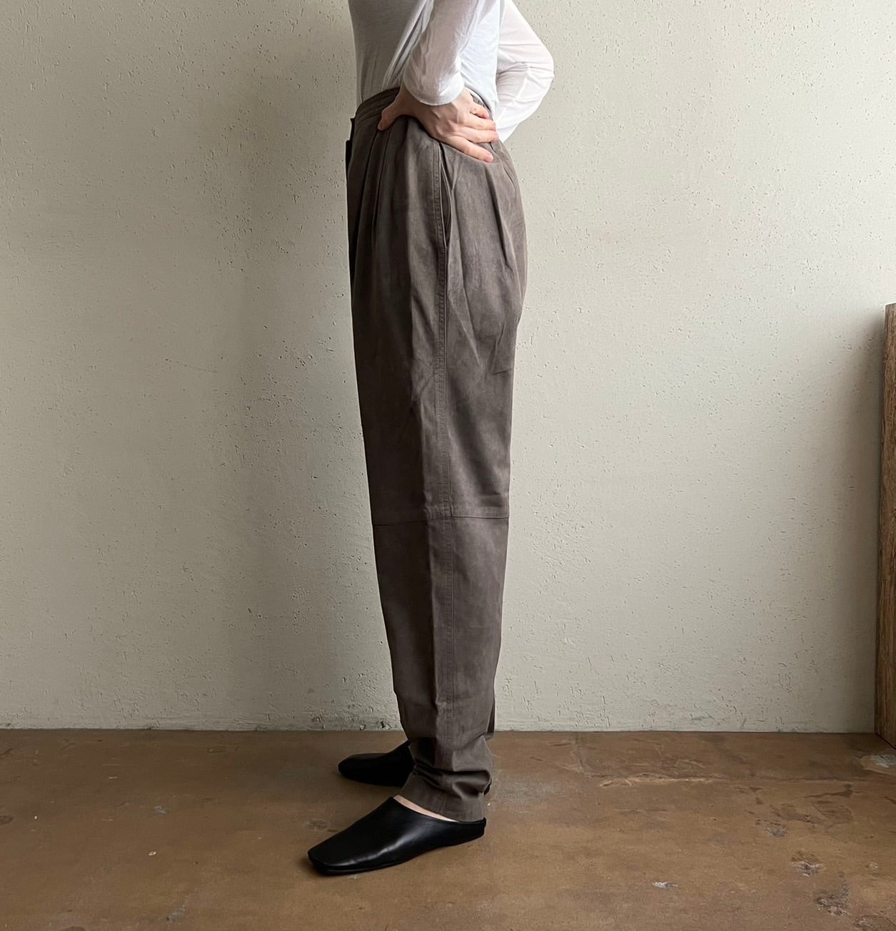80s Suede Two-Piece Made in USA
