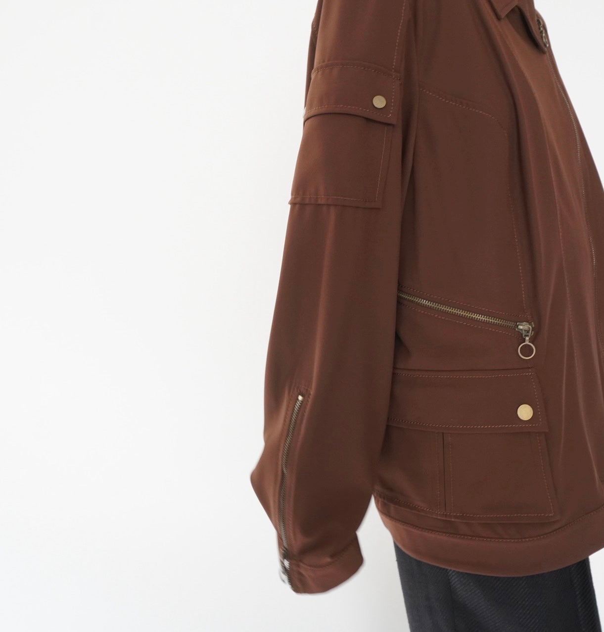 90s Design Brown Jacket