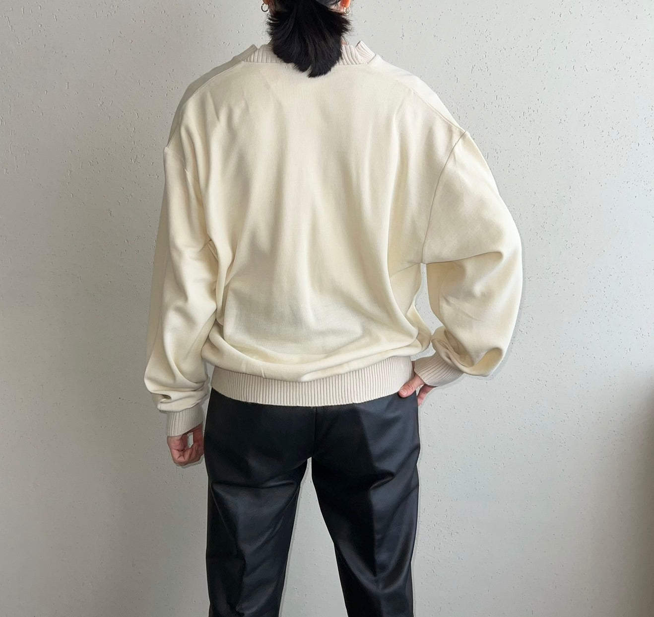 90s V neck Top Made in Italy Dead Stock
