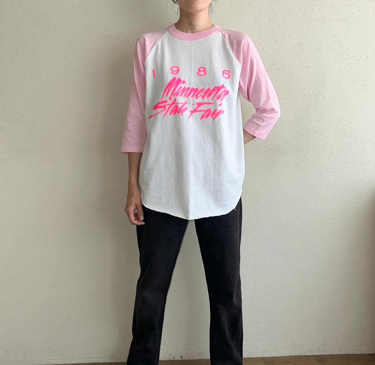 80s Raglan Sleeve T-shirt Made in USA